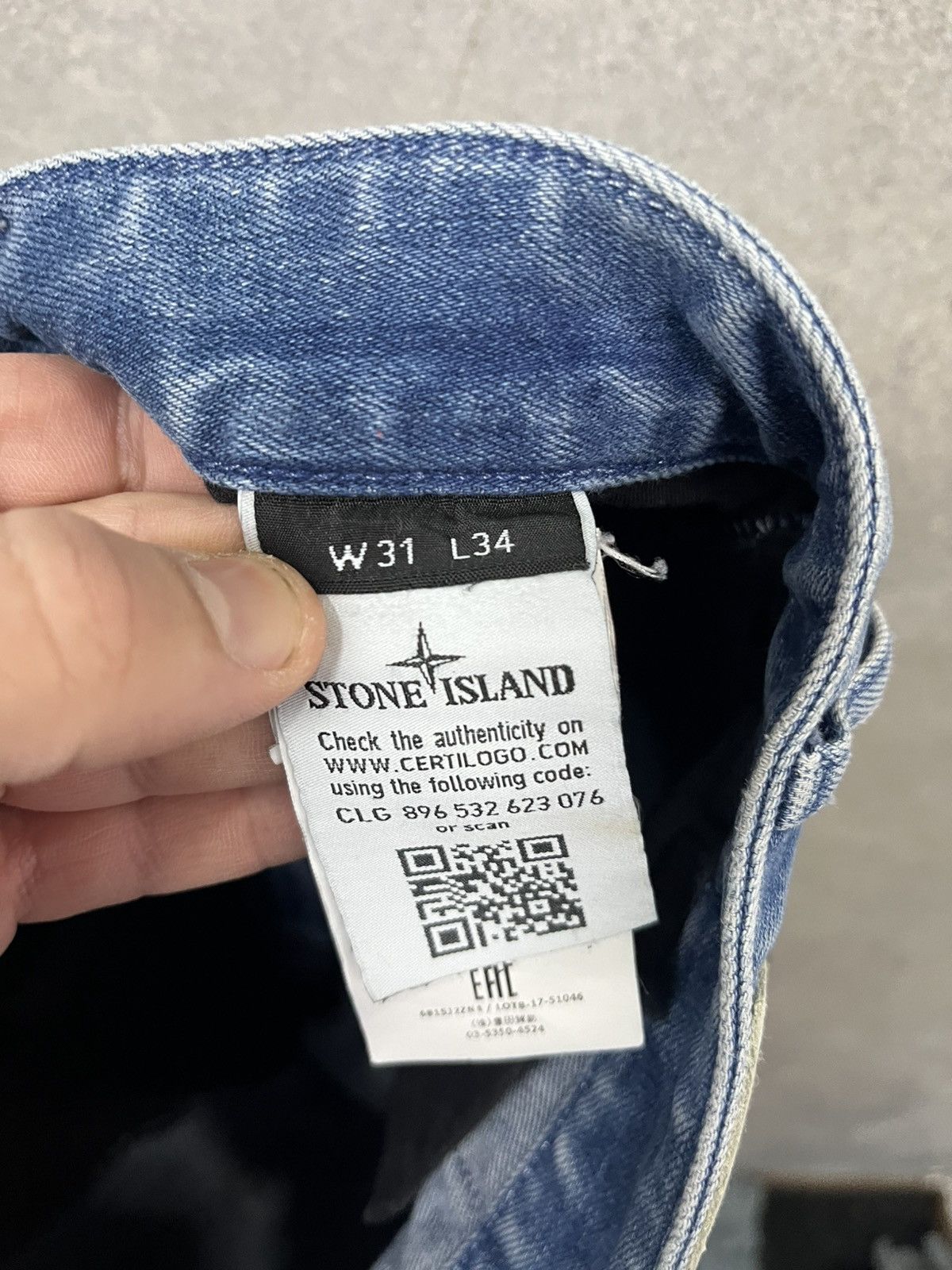 Stone Island Vintage Stone Island Jeans Patch Pocket Straight Fit Casual Size US 31 - 12 Thumbnail