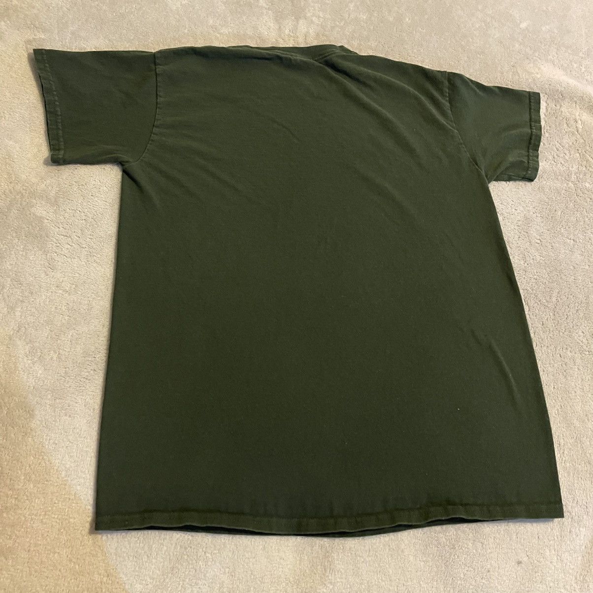 Gildan Streetwear Shirt Men Medium Green Workout Gym Casual Tee Size US M / EU 48-50 / 2 - 2 Thumbnail