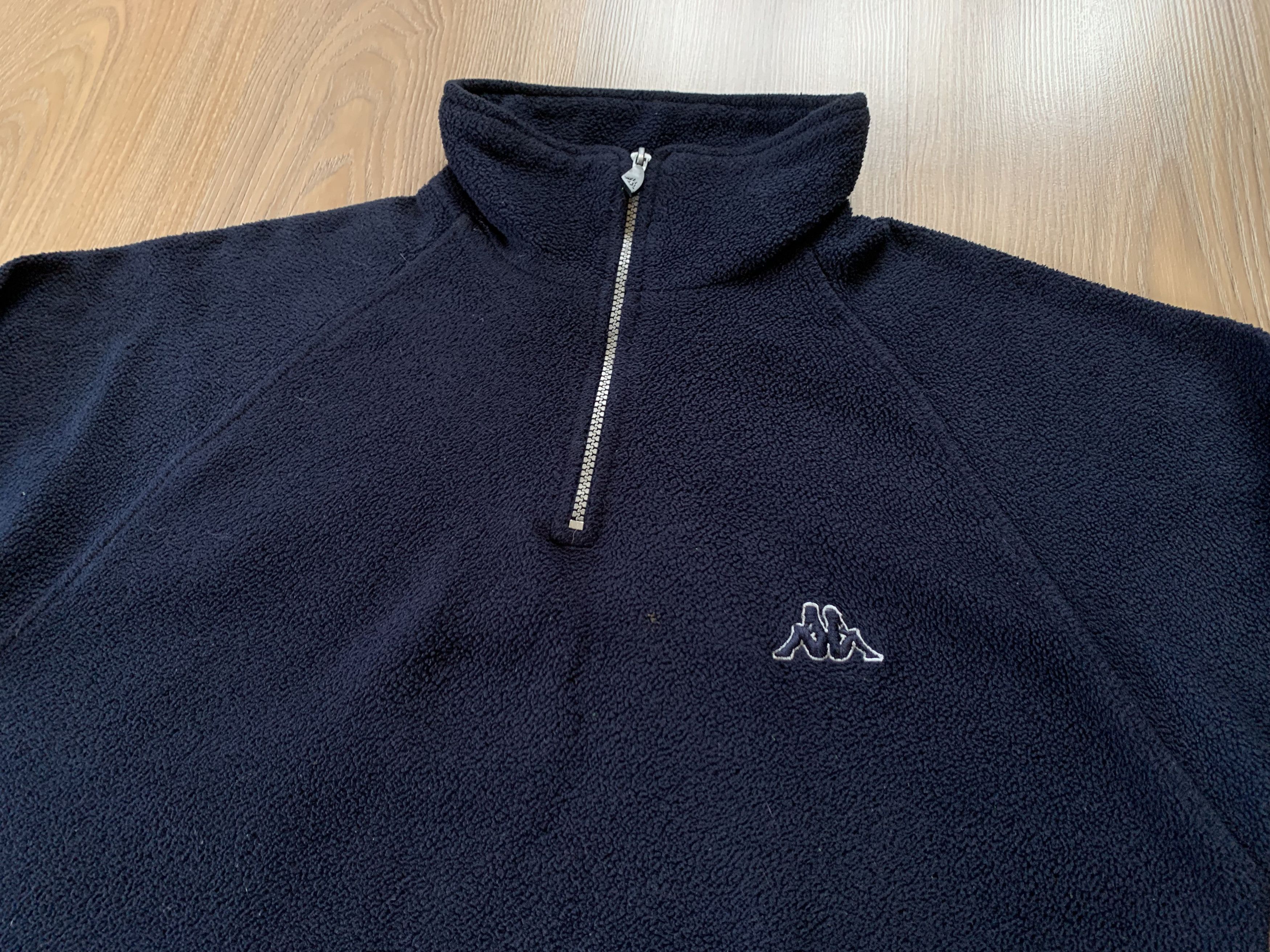 Kappa × Vintage Vintage Kappa Fleece Quarter Zip Sweatshirt Size US L / EU 52-54 / 3 - 4 Thumbnail