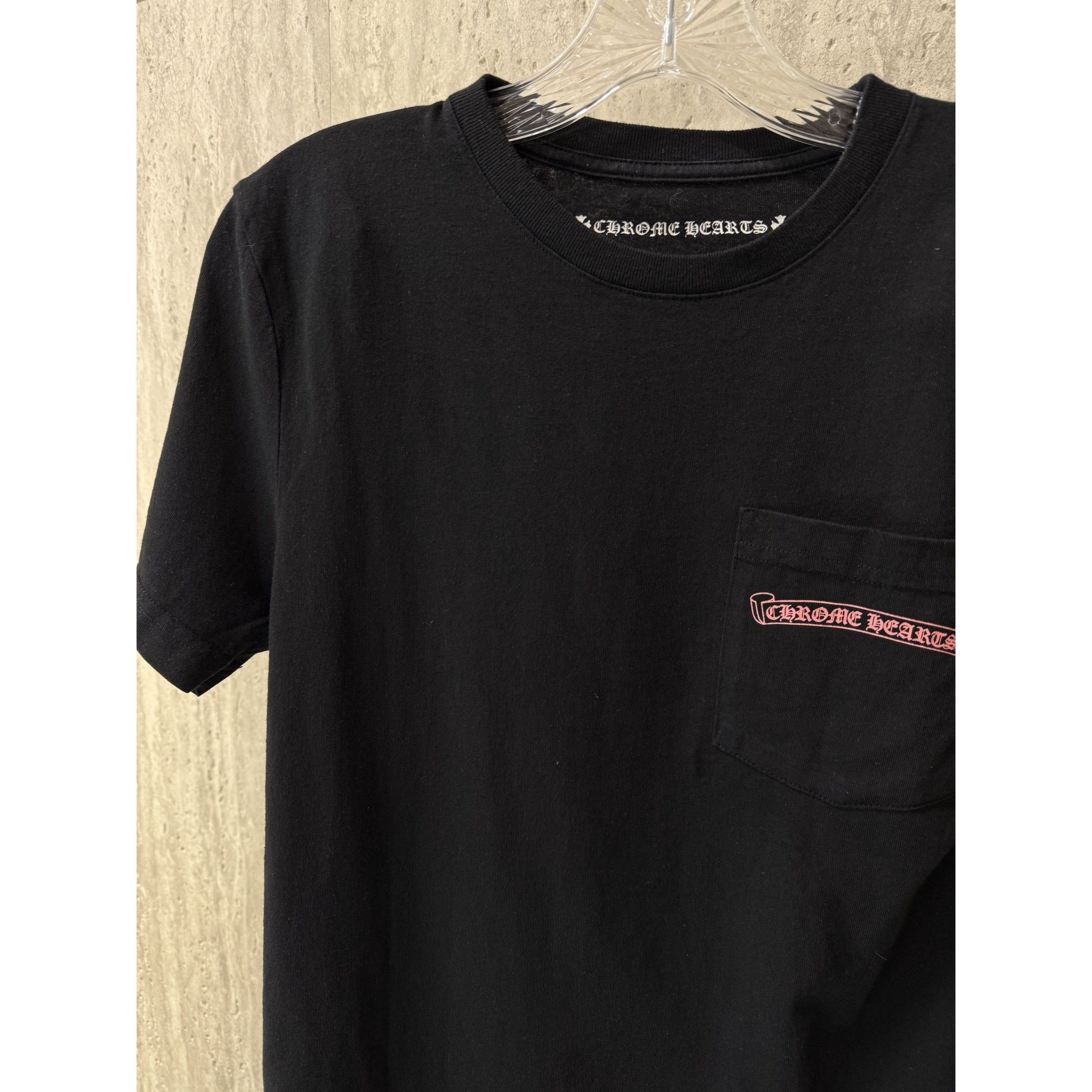 Chrome Hearts Chrome Hearts Black Graphic Tee W/ Pocket & Smile Design Bac Size S / US 4 / IT 40 - 11 Thumbnail