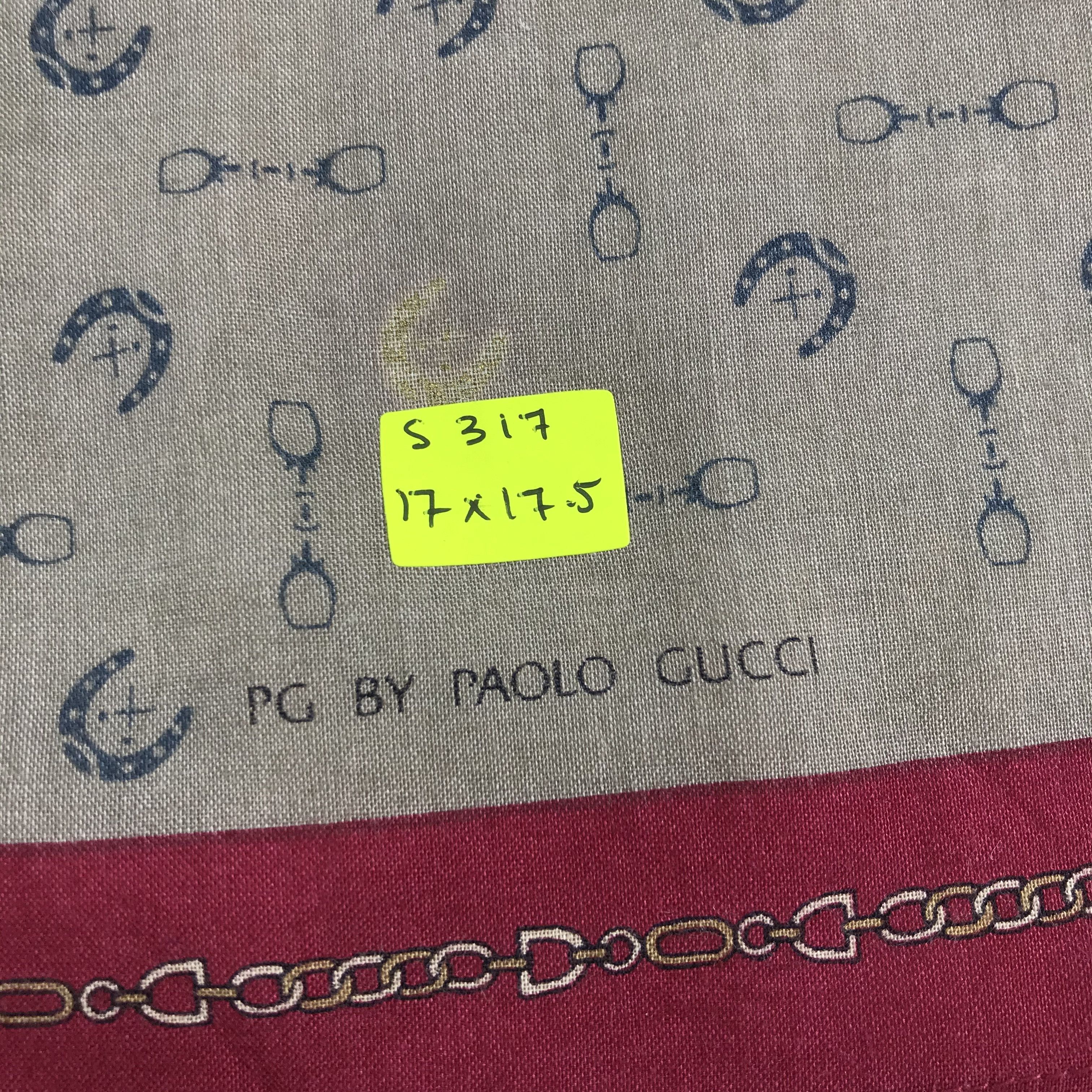 Paolo Gucci × Vintage Paolo Gucci Bandana / Handkerchief / Neckerchief - S317 Size ONE SIZE - 5 Thumbnail