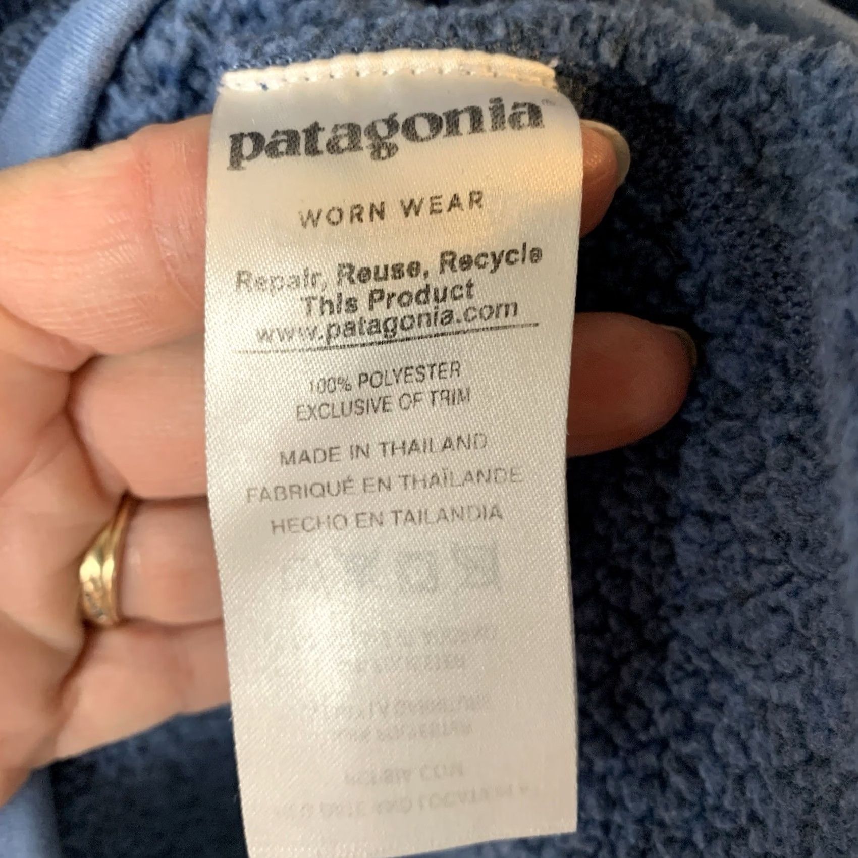 Patagonia Patagonia Better Sweater Women S Blue 1/4 Zip Fleece Pullover Jacket Size S / US 4 / IT 40 - 4 Thumbnail