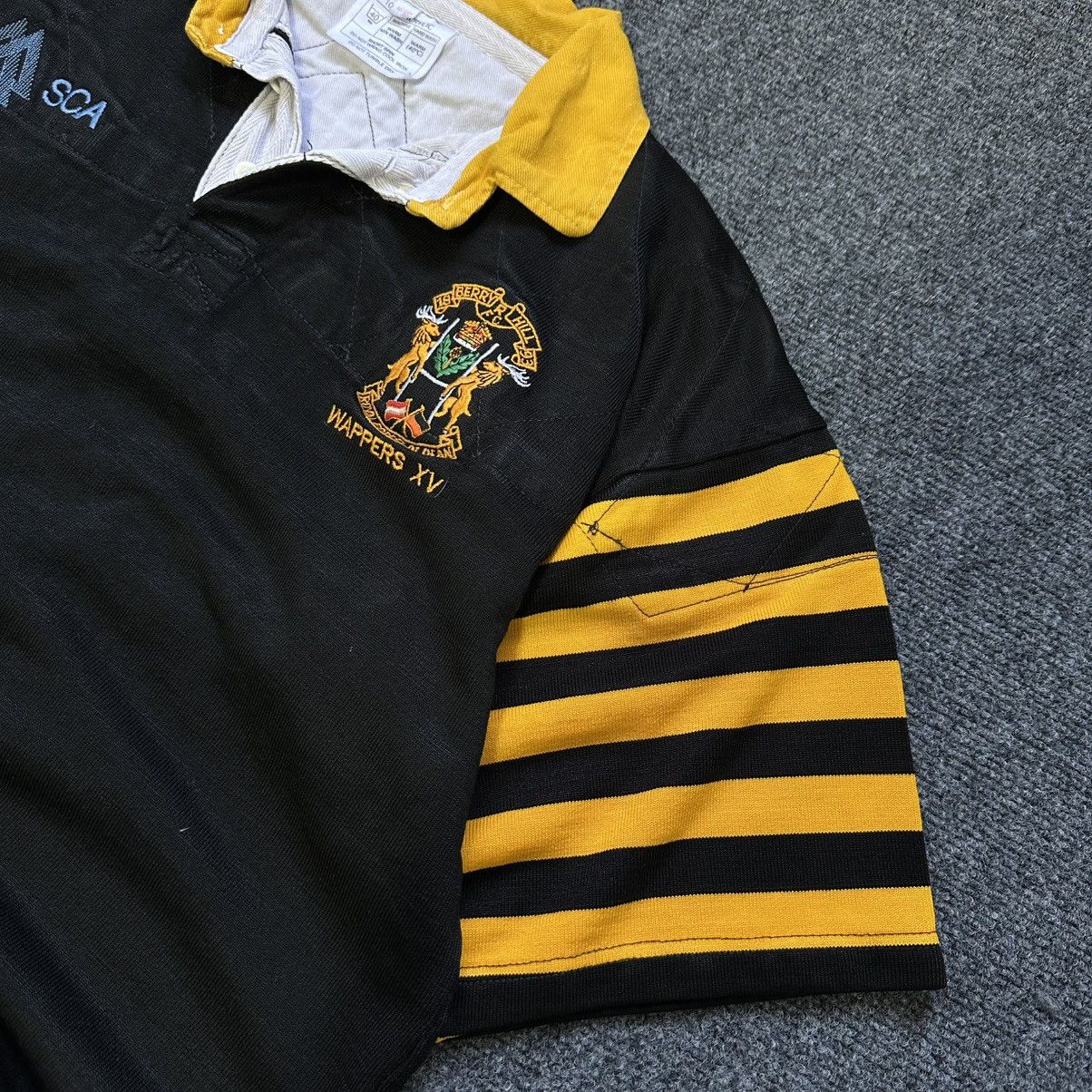 Le Grande Bleu (L.G.B.) VTG 18 Berry Hill RFC 1993 Wappers XV Polo Rubgy 90s USA Size US L / EU 52-54 / 3 - 11 Thumbnail