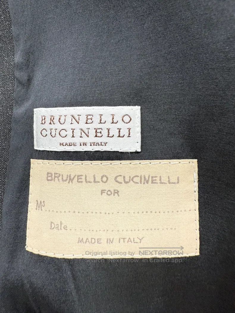 Brunello Cucinelli Brunello Cucinelli Thin wool blazer Size 44L - 3 Thumbnail