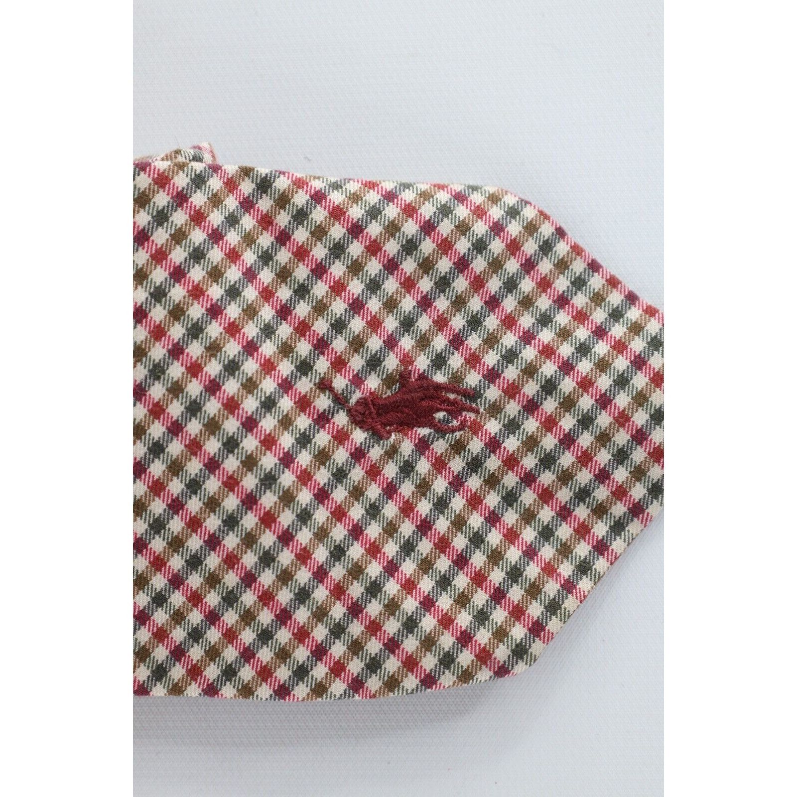 Polo Ralph Lauren × Vintage Vintage 90s Ralph Lauren Hand Made Cotton Plaid Neck Tie Size ONE SIZE - 2 Thumbnail