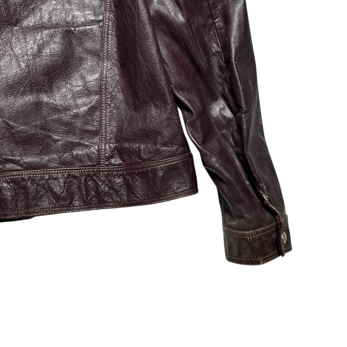 Vintage Vintage Leather Bomber Jacket Size US M / EU 48-50 / 2 - 8 Thumbnail