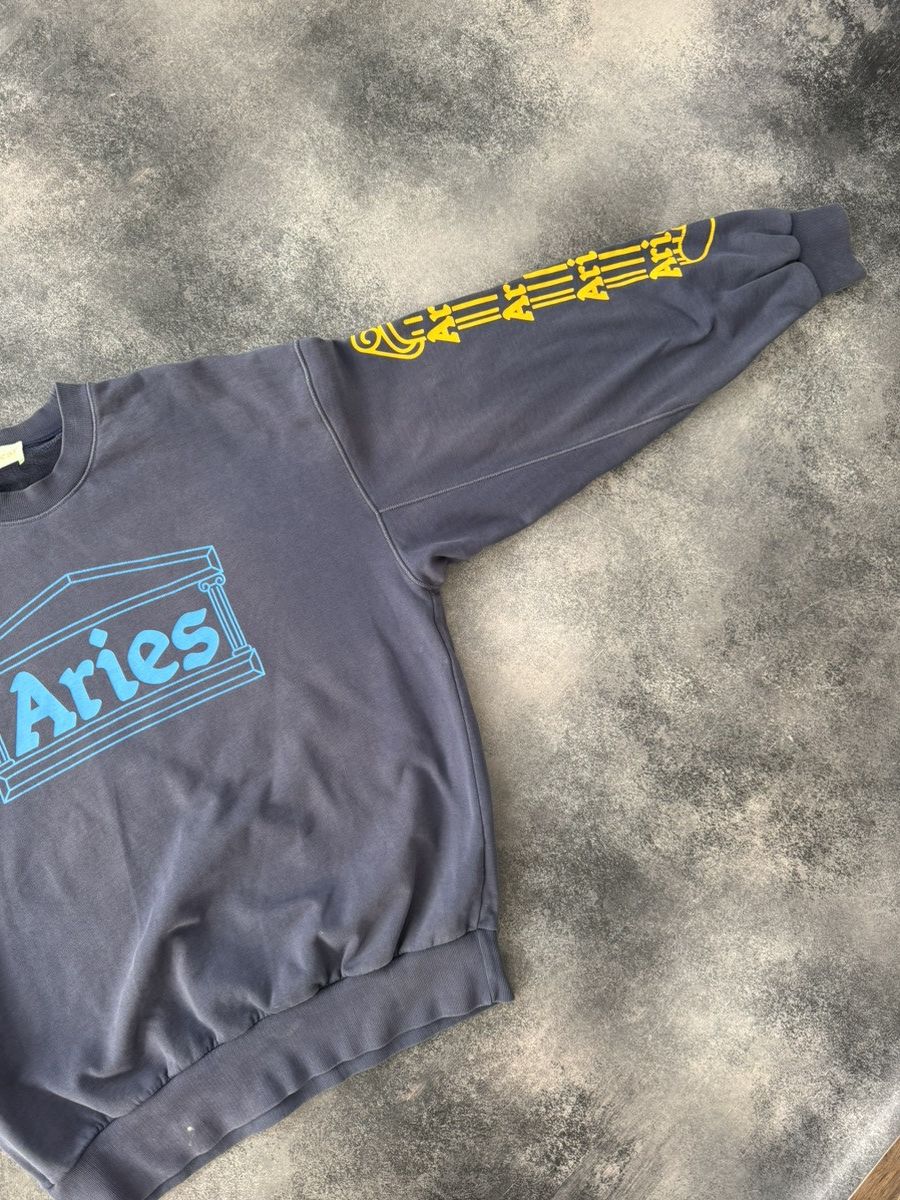 Aries Aries Temple Crew Sweatshirt Size US L / EU 52-54 / 3 - 9 Thumbnail