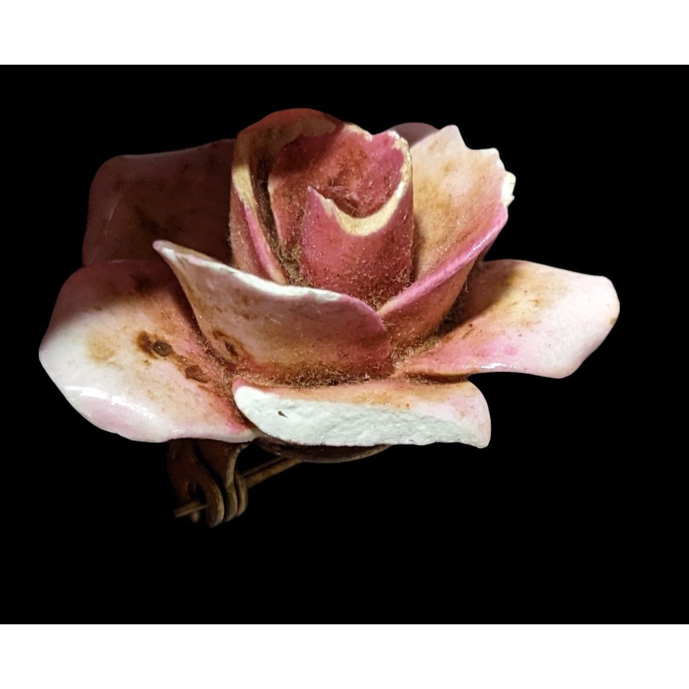 Other Vintage English Rose China Floral Brooch Size ONE SIZE - 4 Thumbnail