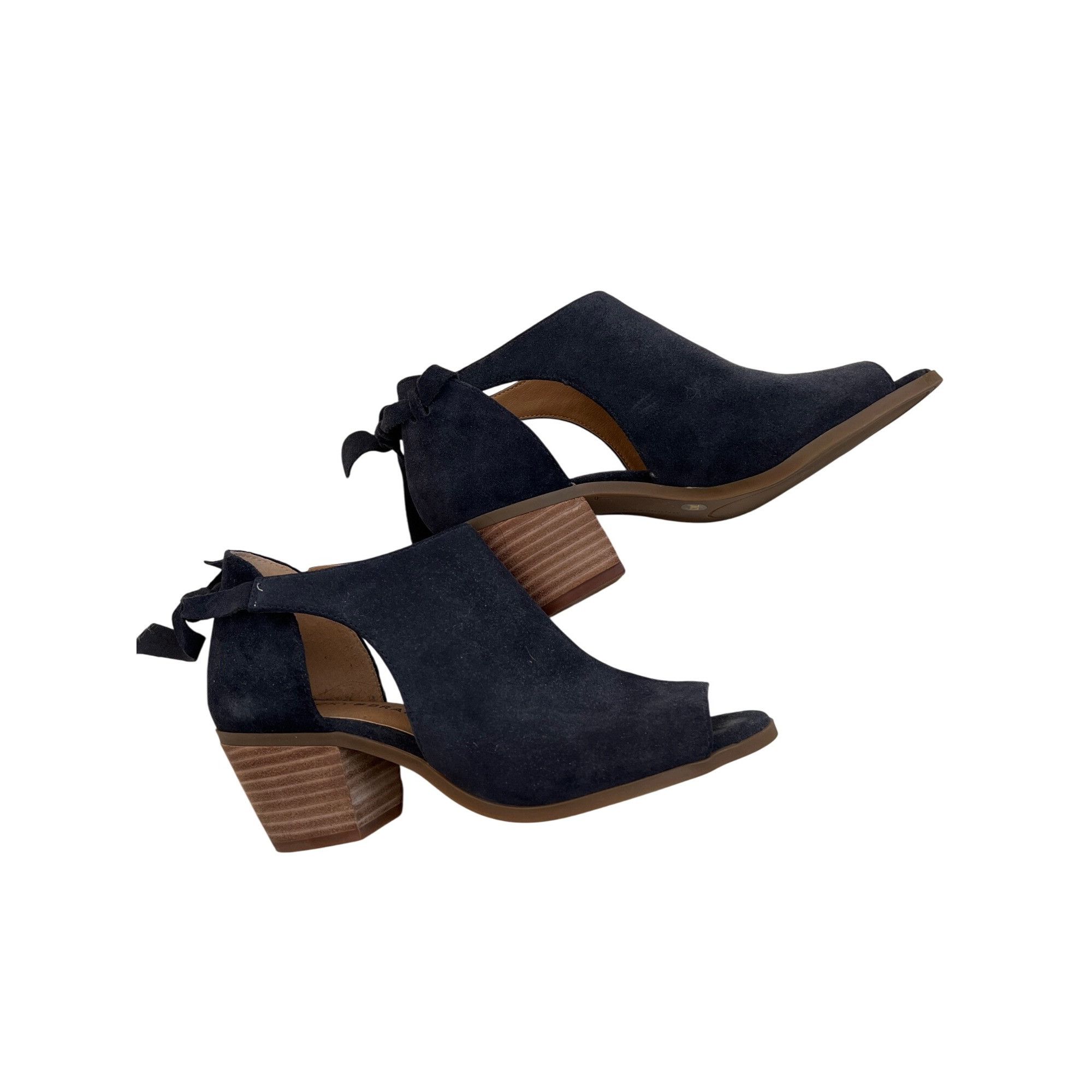 Lucky Brand Lucky Brand Betsee Moroccan Blue Suede Tie Back Booties Size US 7 / IT 37 - 5 Thumbnail