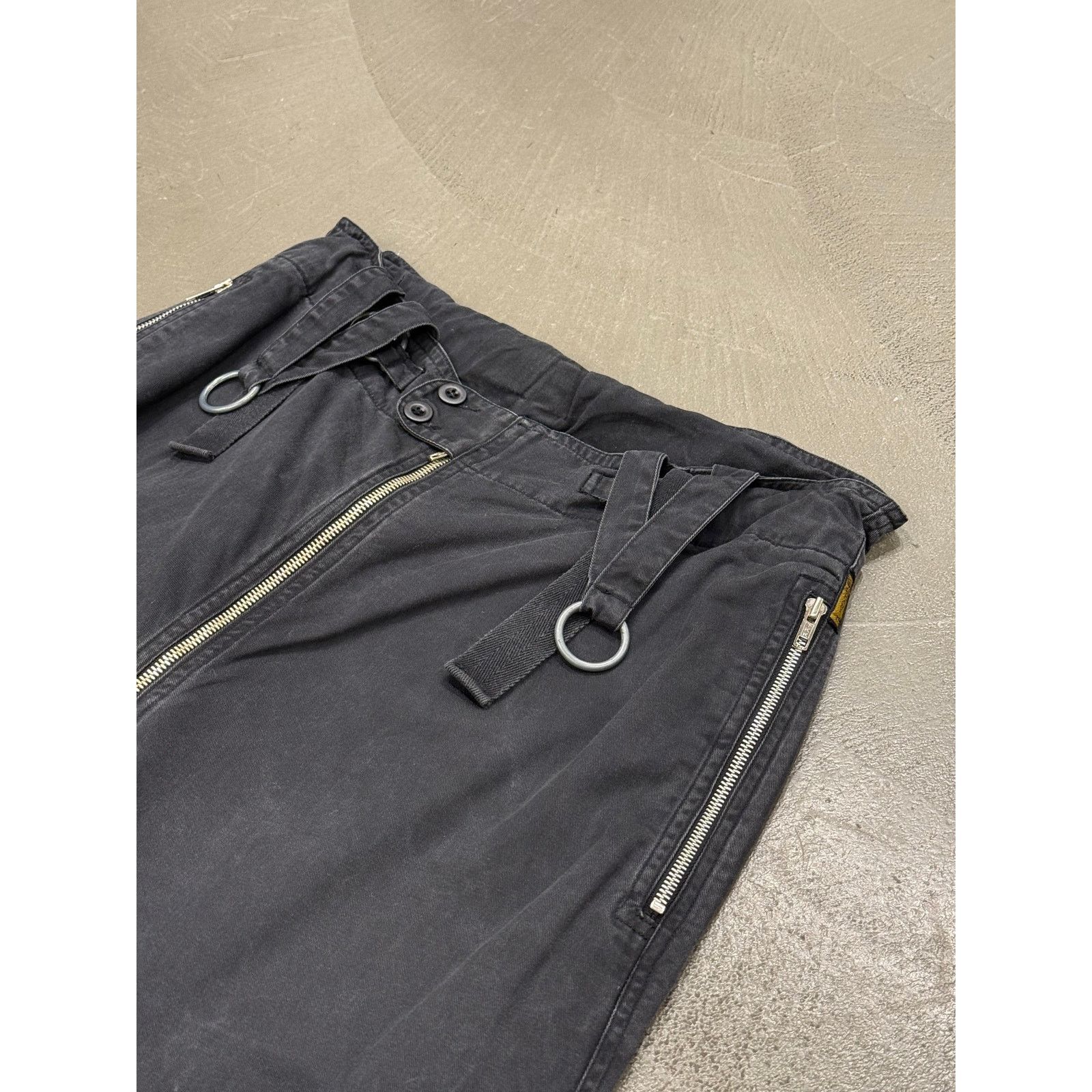Giorgio Armani 1990s Armani suspenders braces zipper pants Size US 32 / EU 48 - 4 Thumbnail