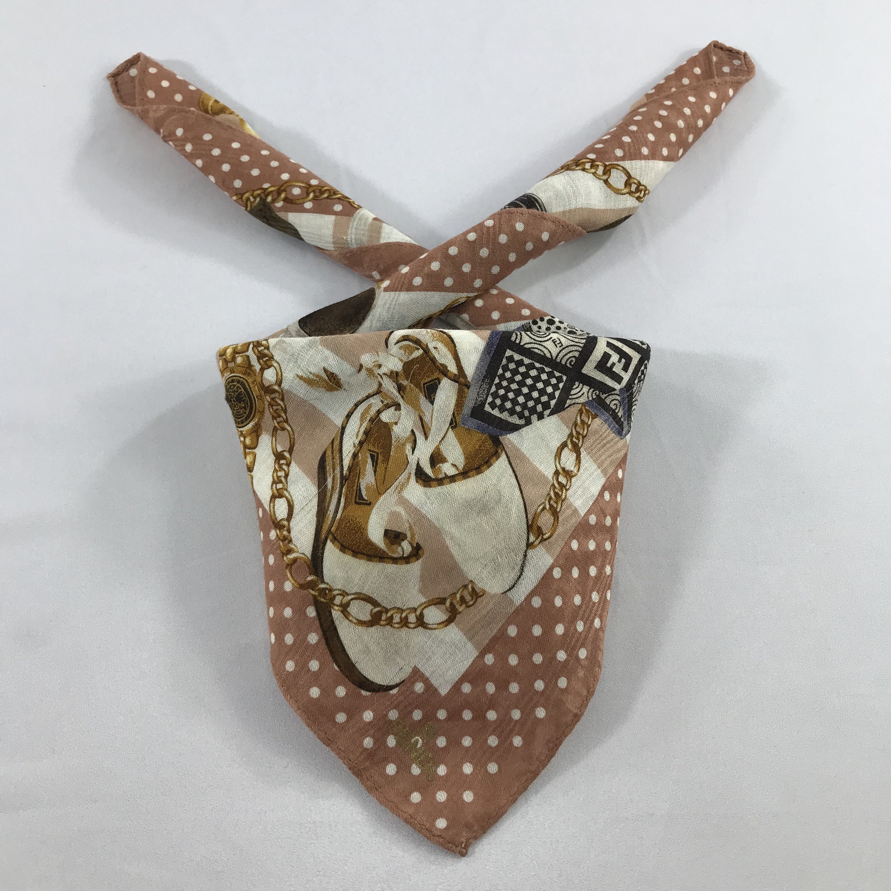 Vintage Vintage Fendi Bandana / Handkerchief / Neckerchief - S2332 Size ONE SIZE - 3 Thumbnail