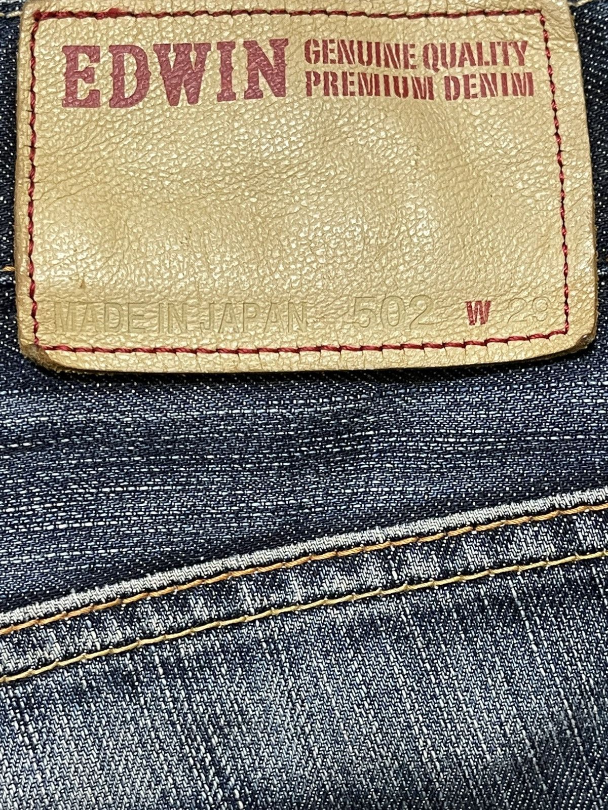 Vintage 90s Edwin Japan 502 Faded Wash Distress Jeans