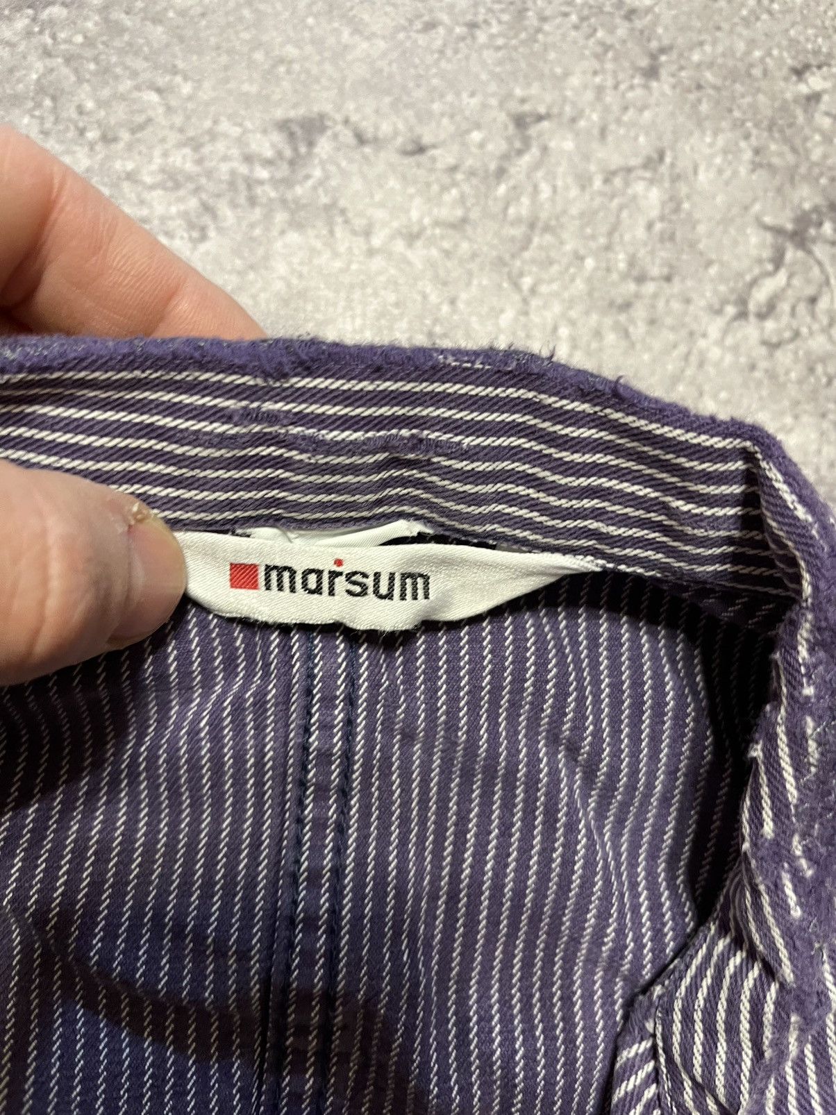 Vintage VINTAGE Marsum Hickory Stripe Chore Coat Work Jacket Size US M / EU 48-50 / 2 - 7 Thumbnail