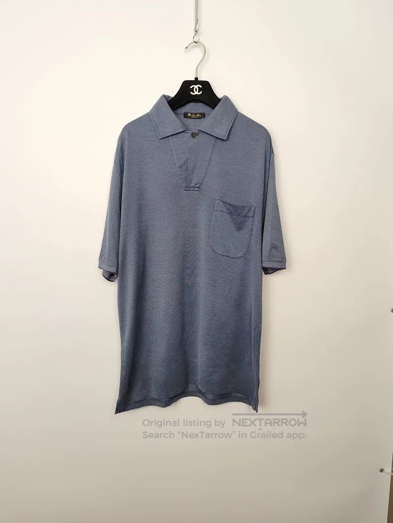 Loro Piana Loro Piana Men's Silk Polo Shirt Size US M / EU 48-50 / 2 - 1 Thumbnail