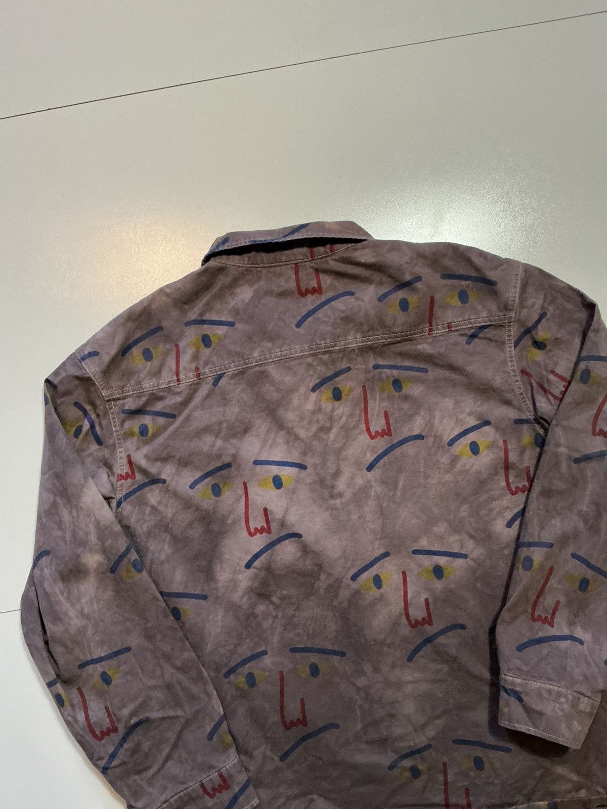 Lazy Oaf Urban Outfitters Lazy Oaf Artist Drawing Faces Smock Jacket Size US L / EU 52-54 / 3 - 4 Thumbnail