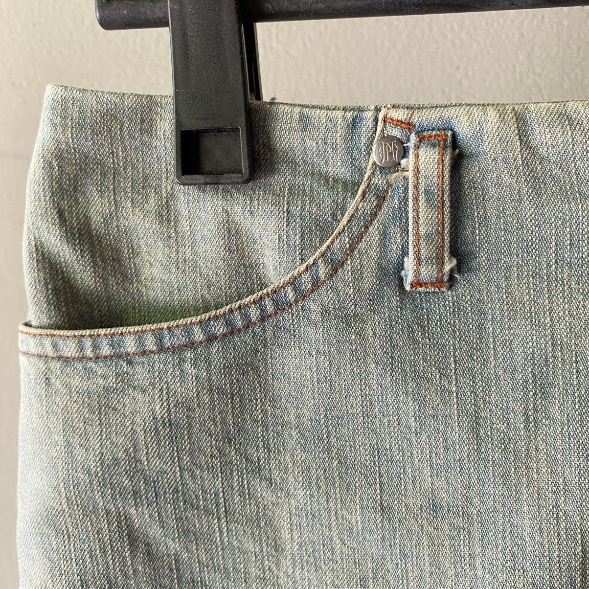 Jean Paul Gaultier JPG Jean Paul Gaultier Y2K Lace Trim Denim Skirt Size 36" / US 14 / IT 50 - 12 Thumbnail