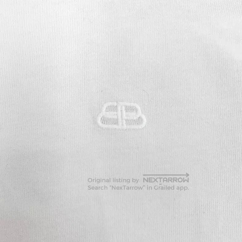 Balenciaga Balenciaga White Cotton Round Neck Short Sleeve T-Shirt Size US XS / EU 42 / 0 - 5 Thumbnail