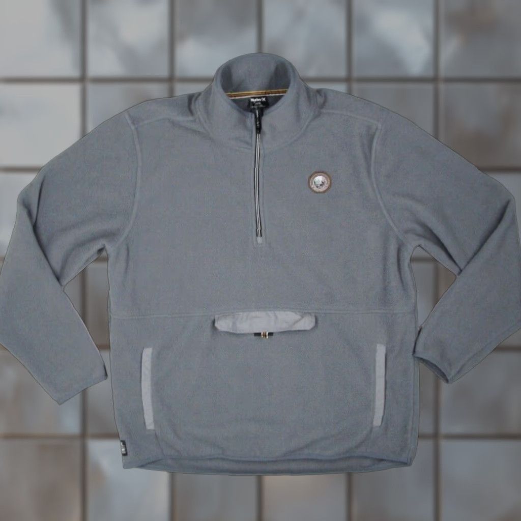 Hurley Hurley Pendleton Jacket Mens 2XL Blue Fleece 1/4 Zip Sherpa Track Pullover Jacket Size US XXL / EU 58 / 5 - 1 Thumbnail