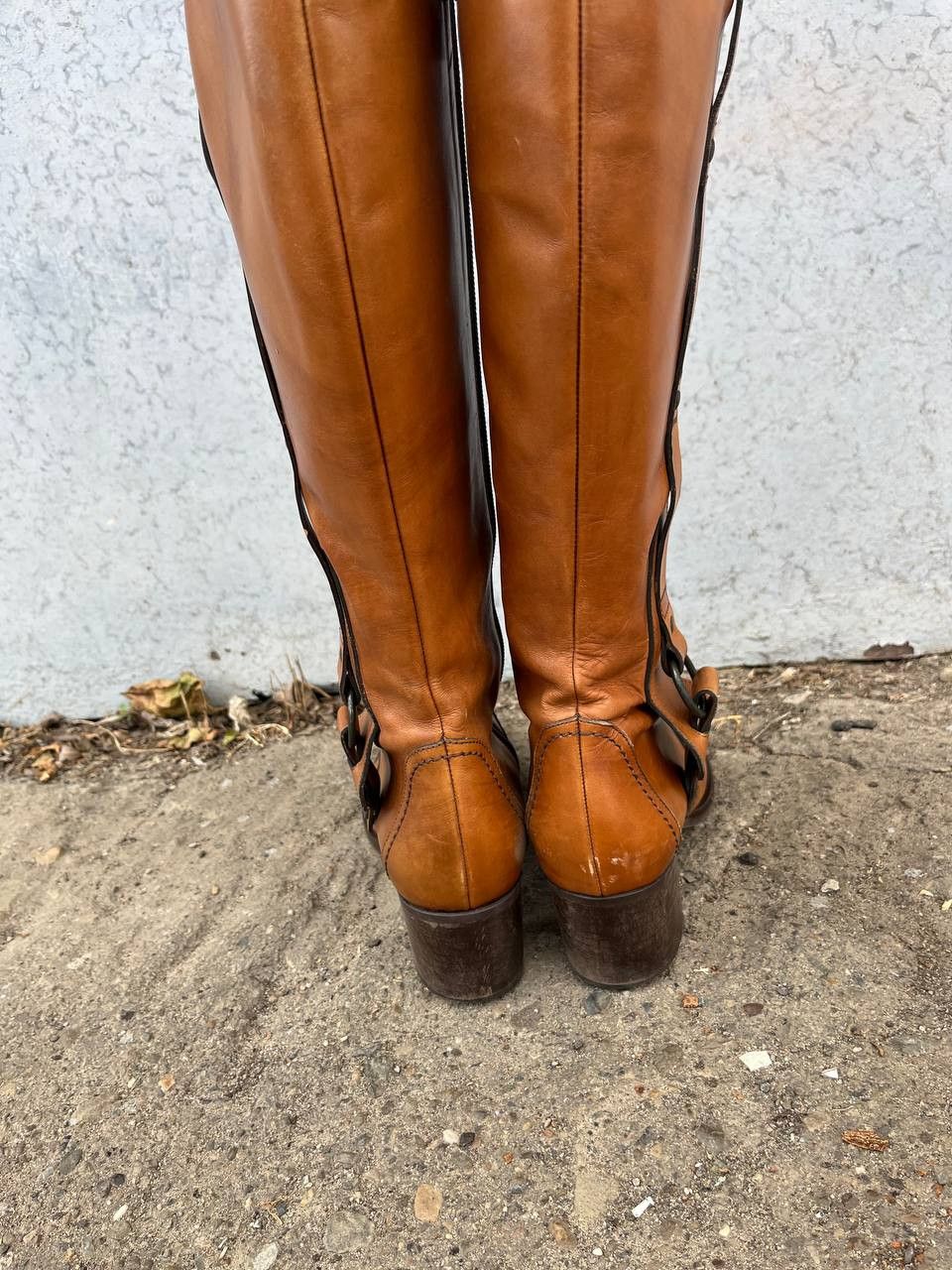 If Six Was Nine × Japanese Brand × Vintage Vintage As 98 Guidi style Leather Faded Biker High Boots Size US 6 / IT 36 - 7 Thumbnail