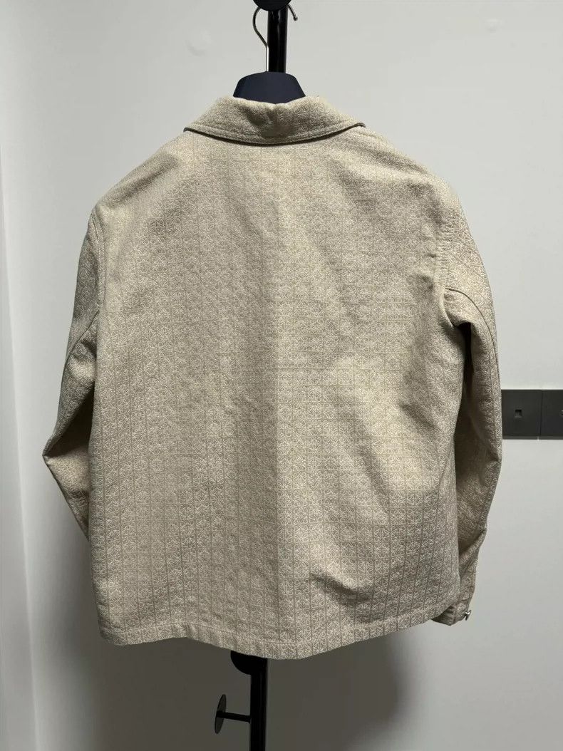 Loewe LOEWE Beige printed leather coat Size S / US 4 / IT 40 - 2 Thumbnail