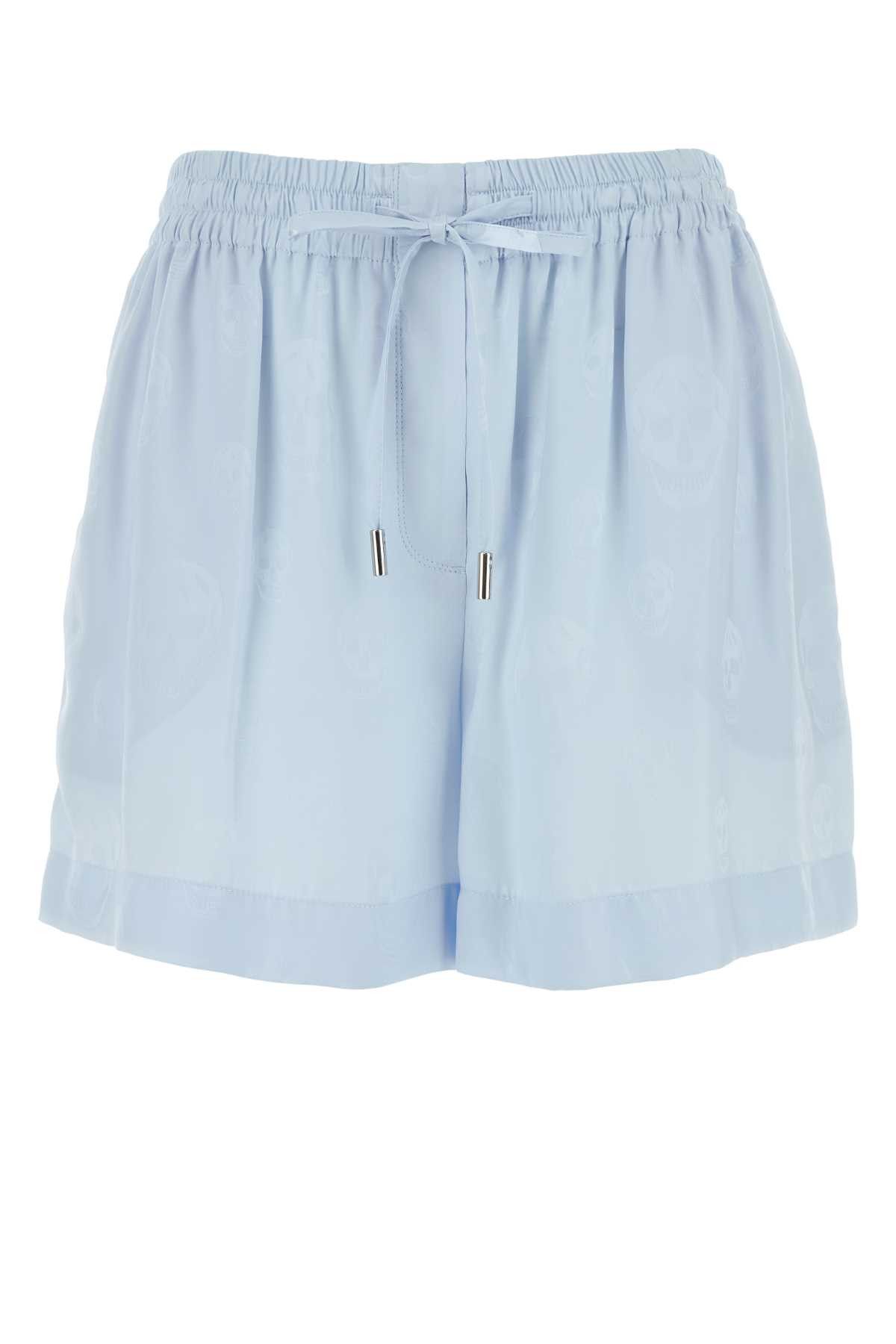 Alexander McQueen Pastel Light-Blue Jacquard Shorts Size 28" / US 6 / IT 42 - 1 Thumbnail