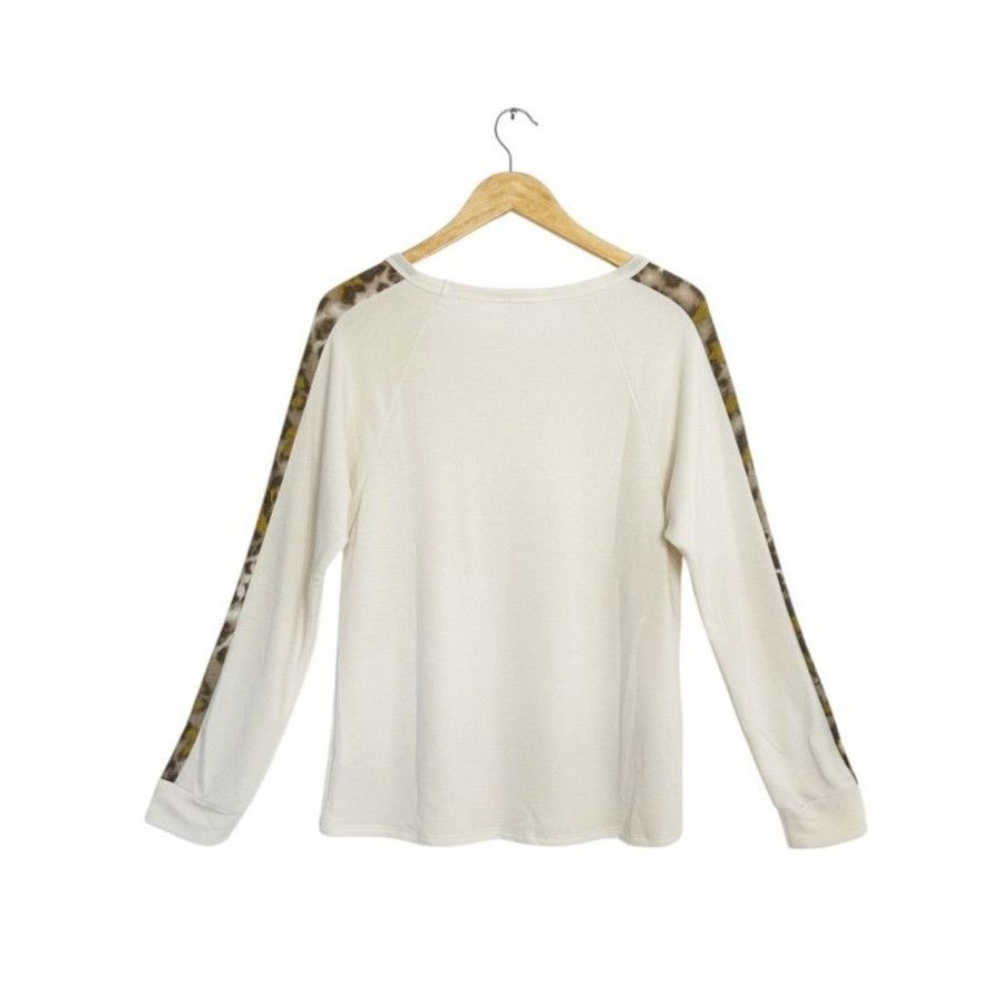 Other Mystree Women's Leopard Print Stripe Jogger Set in Cream / B Size 30" / US 8 / IT 44 - 5 Thumbnail