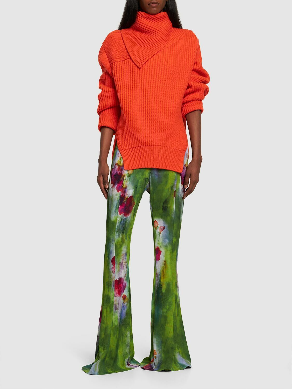 Jil Sander o1y1025 Turtleneck Sweater in Orange Size XS / US 0-2 / IT 36-38 - 4 Thumbnail
