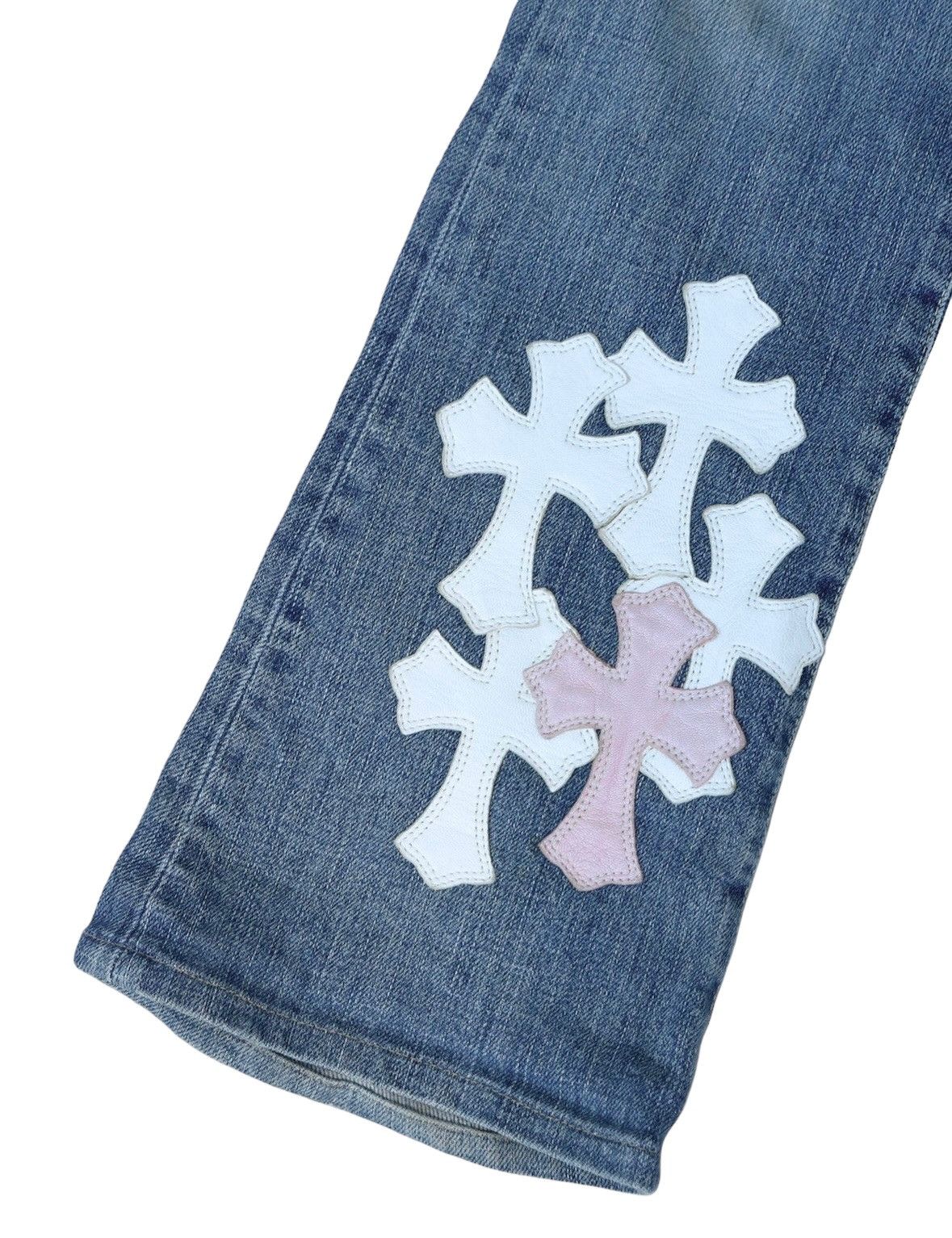 Chrome Hearts 1/1 Chrome Hearts Moussy Japanese Denim Cross Jeans Size US 26 / EU 42 - 4 Thumbnail