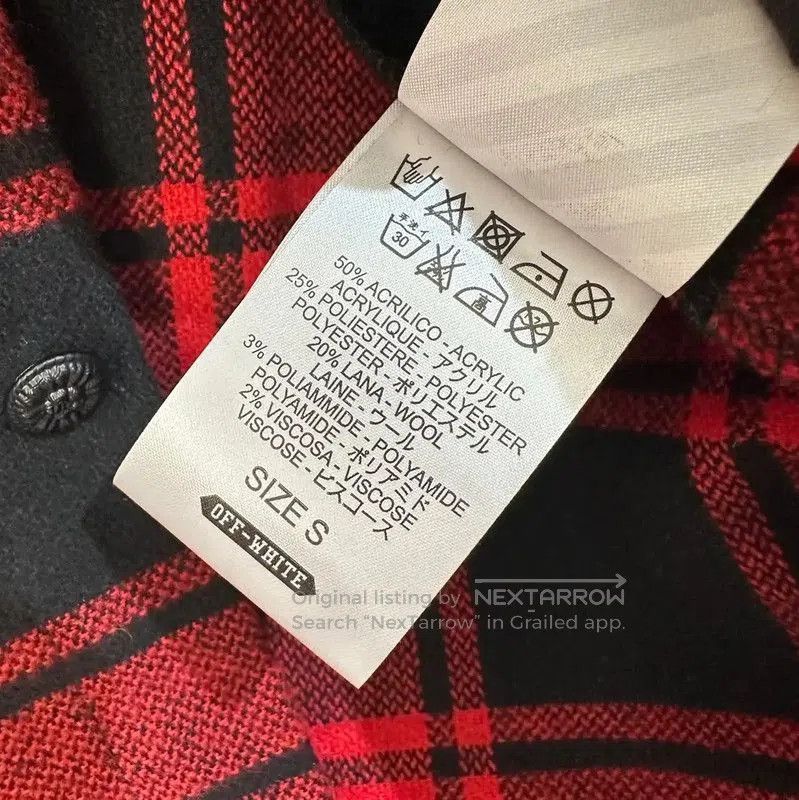 Off-White Off-White Red Wool Men's Cardigan . Size US S / EU 44-46 / 1 - 6 Thumbnail
