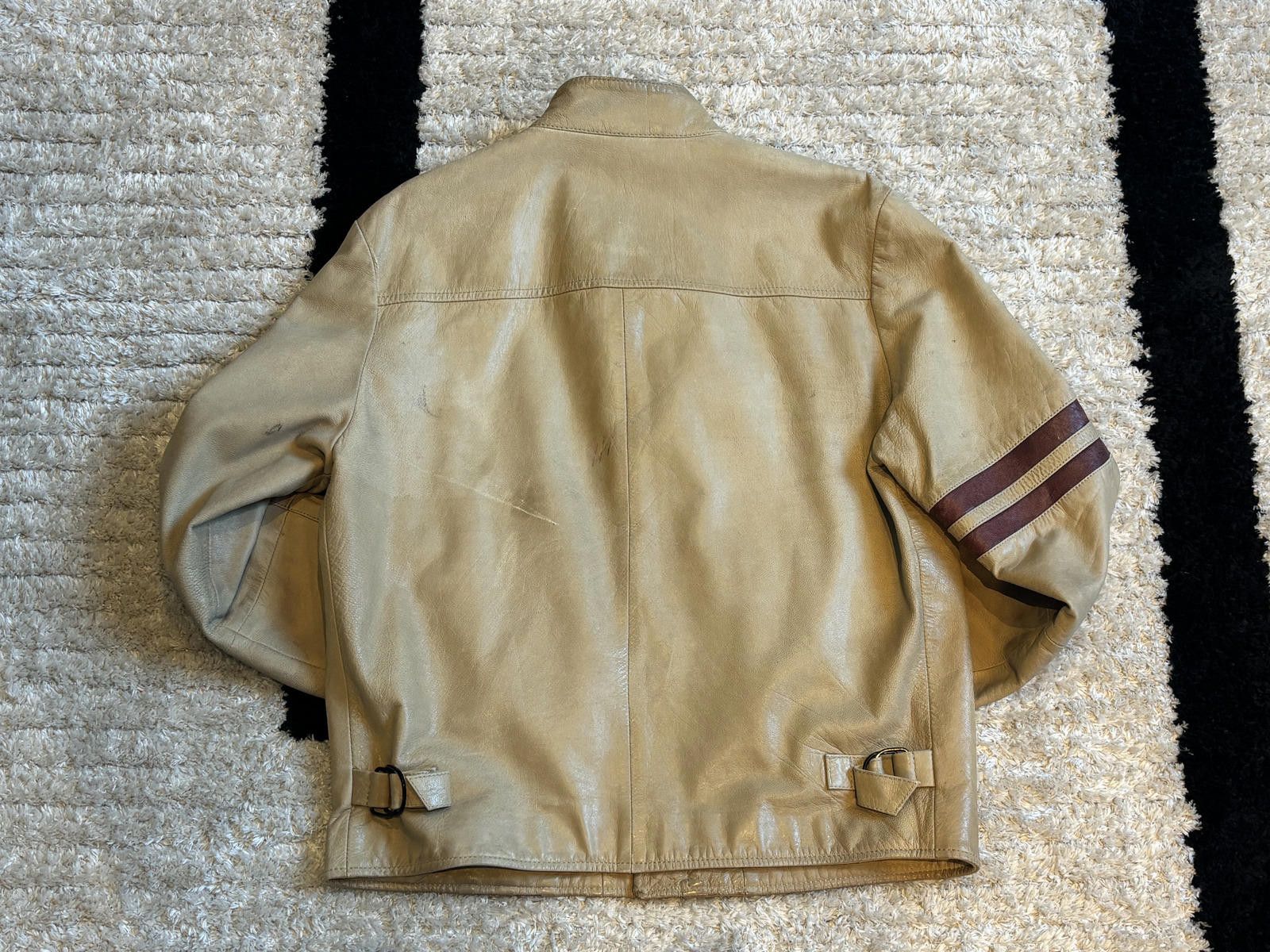 Vintage Dolce & Gabbana - Vintage Tan Leather Jacket Size US M / EU 48-50 / 2 - 2 Thumbnail