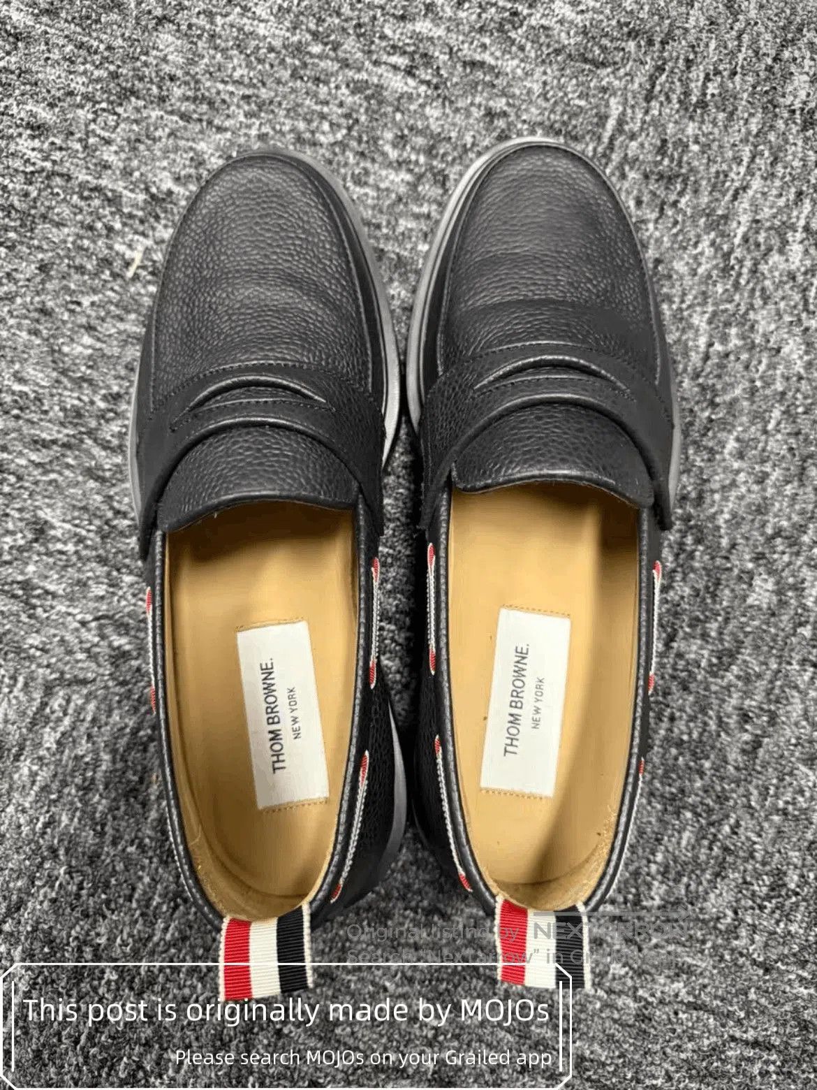 Thom Browne Sz 7 Thom Browne Back Stripe Black Loafer. Size US 7 / EU 40 - 2 Thumbnail