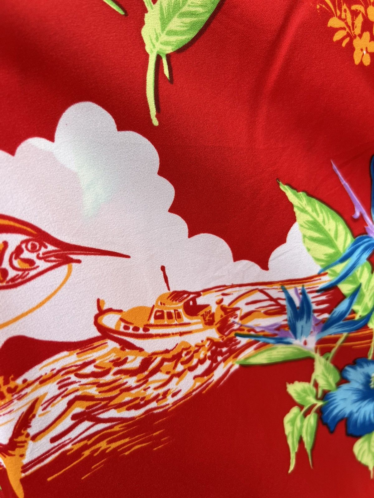 Vintage Vintage 70s Made in Hawaii Hibiscus Red Hawaiian Shirt Size US S / EU 44-46 / 1 - 14 Thumbnail