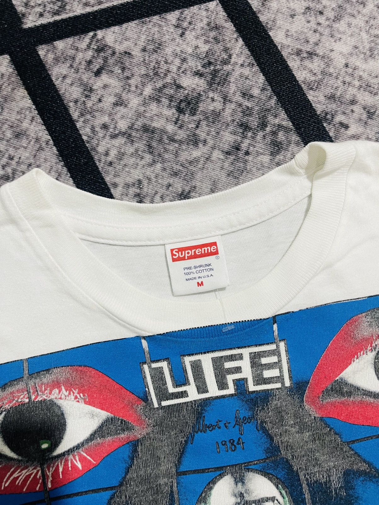 Supreme Supreme Gilbert & George LIFE Tee Size US M / EU 48-50 / 2 - 3 Thumbnail