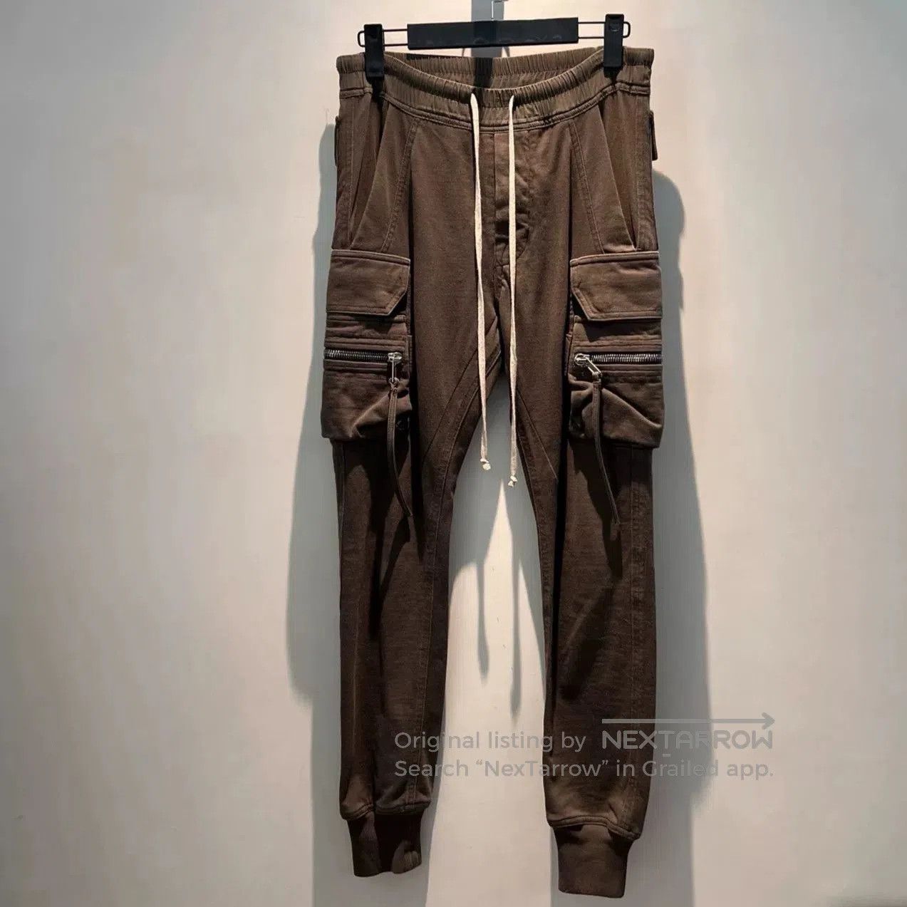 Rick Owens Drkshdw Rick Owens Cotton Cargo Pants in Gray. Size US 30 / EU 46 - 1 Thumbnail