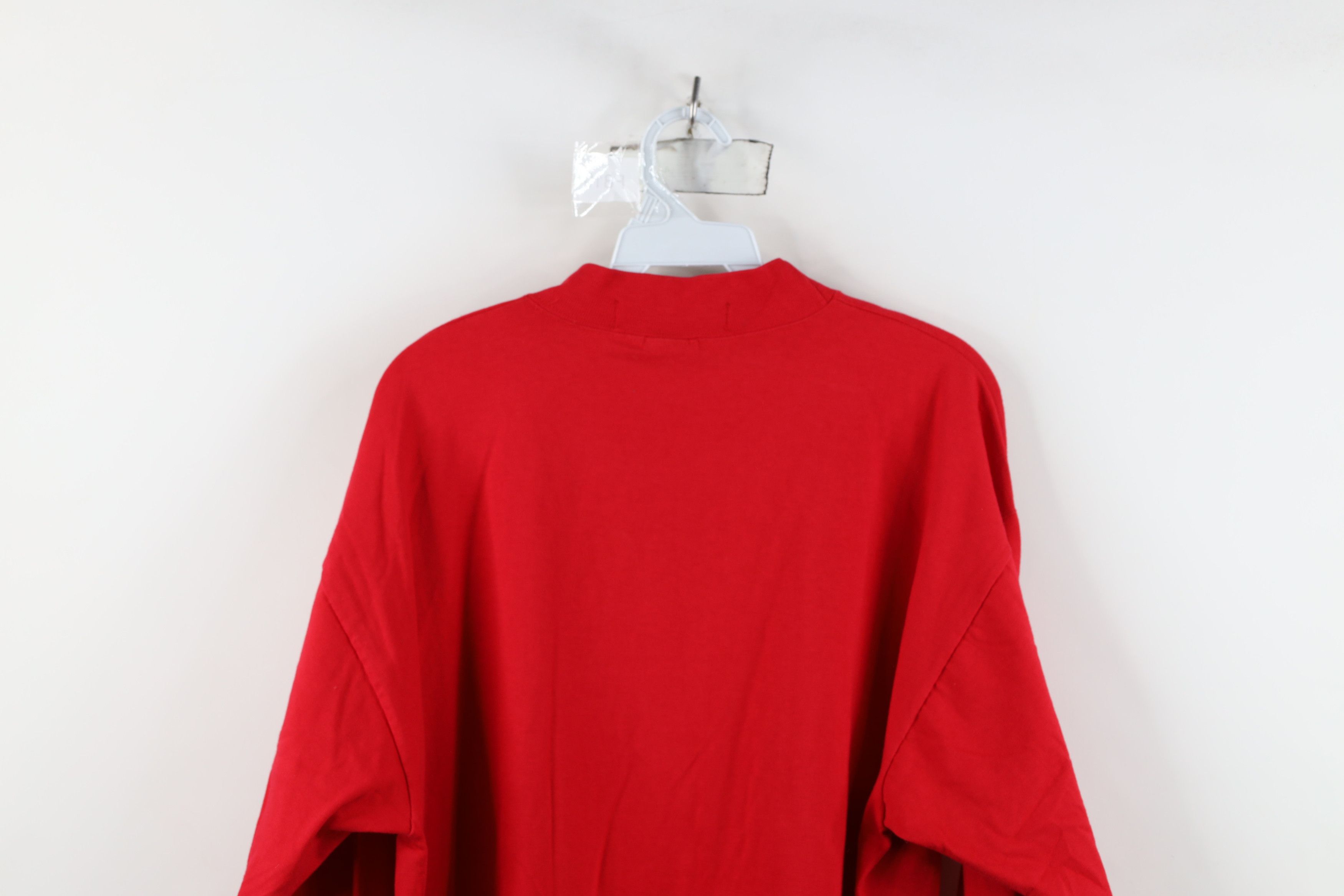 Vintage Vintage 90s Viper Car Mock Neck Long Sleeve T-Shirt Red Size US L / EU 52-54 / 3 - 12 Thumbnail