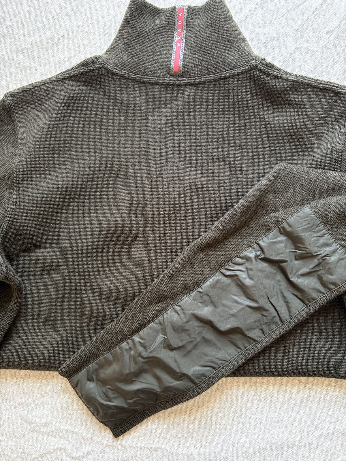 Prada Prada Sport Wool Half-Zip Sweater — Olive / Size 50 (M/L) Size US M / EU 48-50 / 2 - 7 Thumbnail