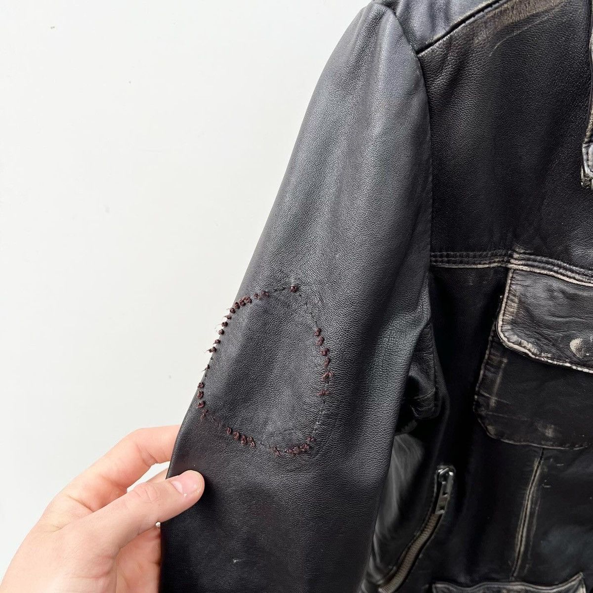 Leather Super dry (Superdry) leather jacket Size US L / EU 52-54 / 3 - 4 Thumbnail