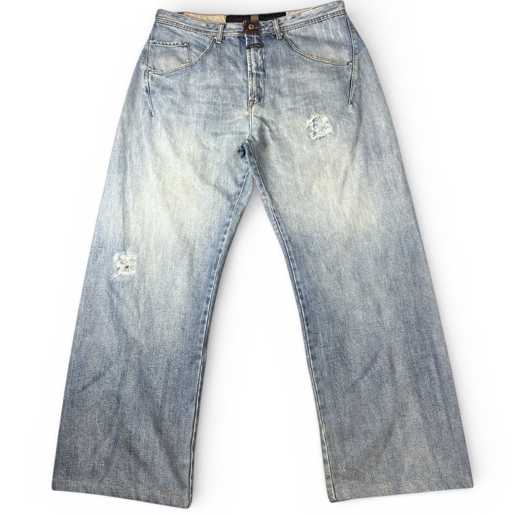 Vintage Baggy MF+G Faded Denim Jnco Y2k Wide Leg Style