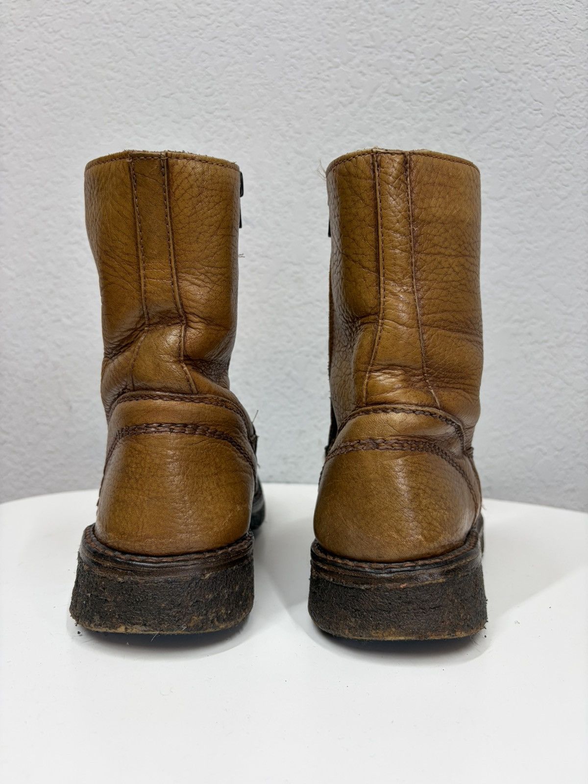 If Six Was Nine Vintage Y2K Guidi CCP Style Distressed Leather Biker Boots Size US 9 / EU 42 - 6 Thumbnail