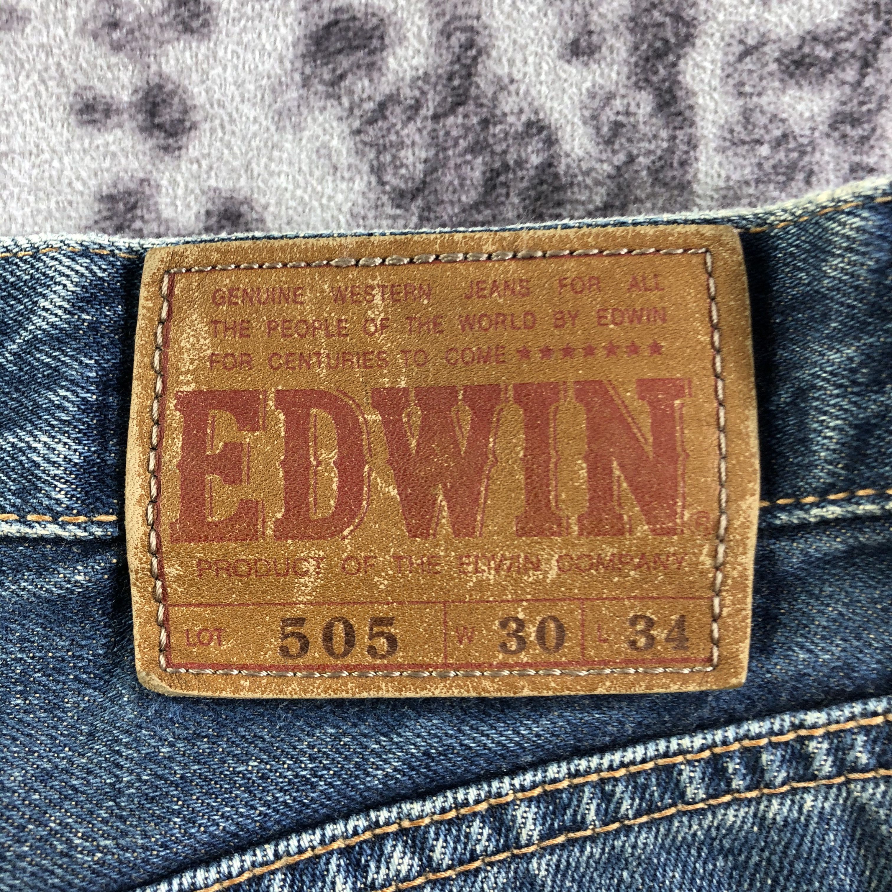Edwin Vintage Blue Wash Edwin 505 Selvedge Jeans-JM3671 Size US 31 - 6 Thumbnail