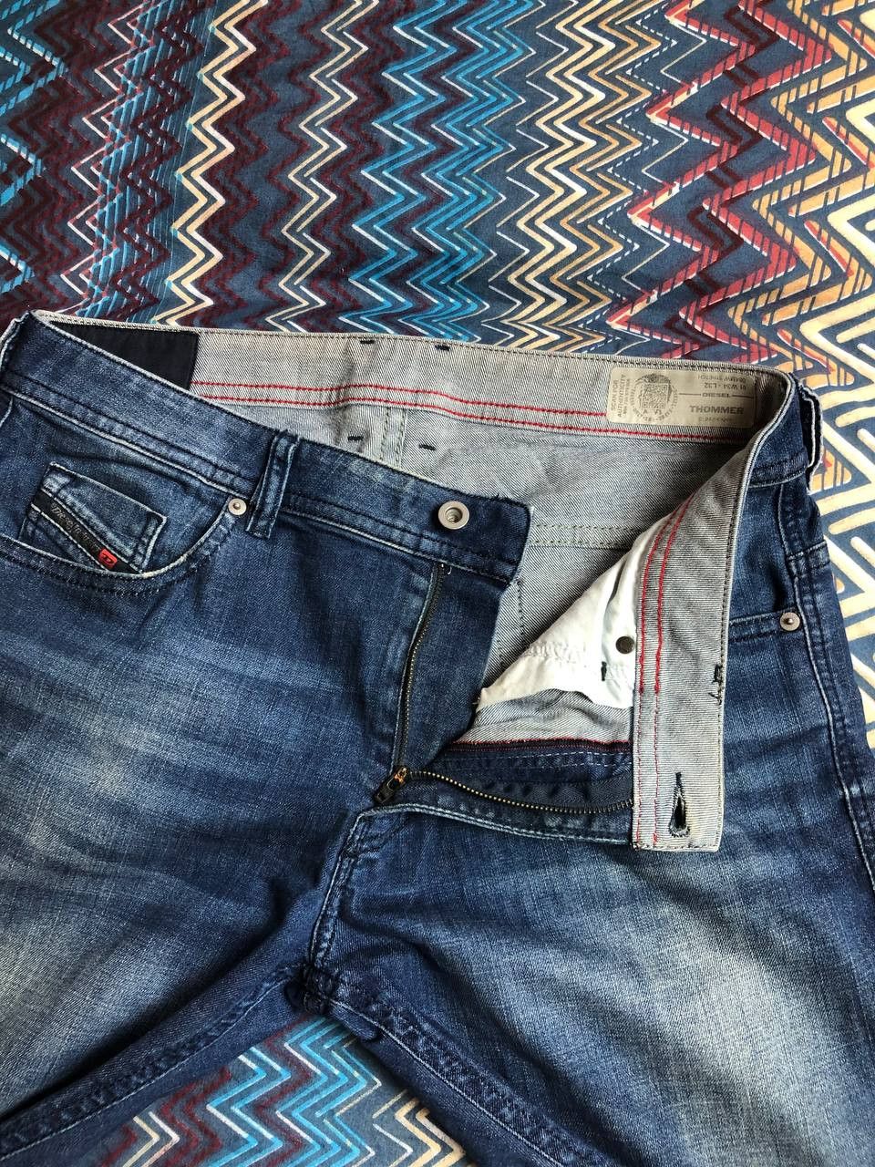 Diesel × Vintage Vintage Diesel Y2K distressed Flare denim pants Size US 34 / EU 50 - 17 Thumbnail