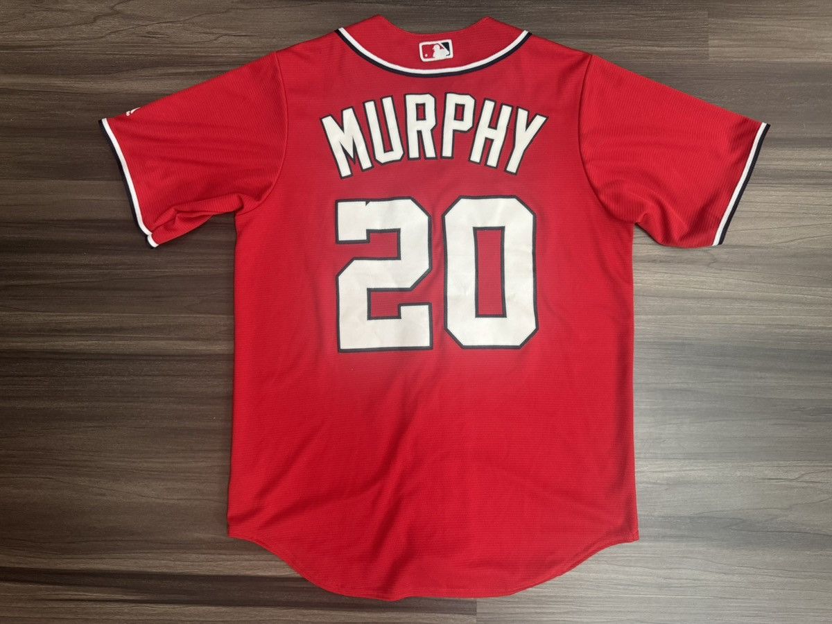 Majestic Daniel Murphy #20 Washington Nationals MLB Cool Base Jersey Size US M / EU 48-50 / 2 - 7 Thumbnail