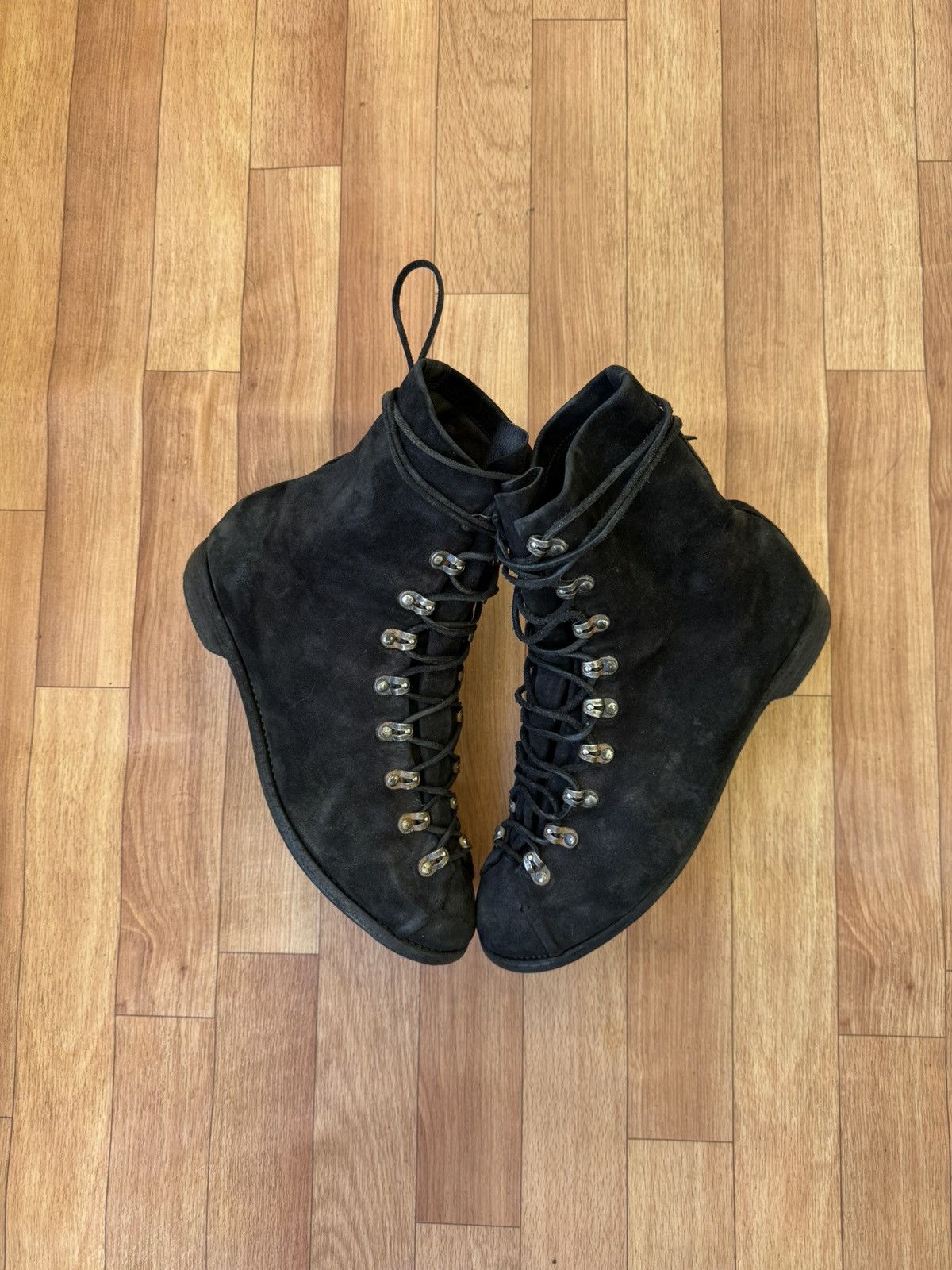 Guidi 🕷️💥Guidi 205 Reverse calf leather hiking boots Size US 12 / EU 45 - 5 Thumbnail