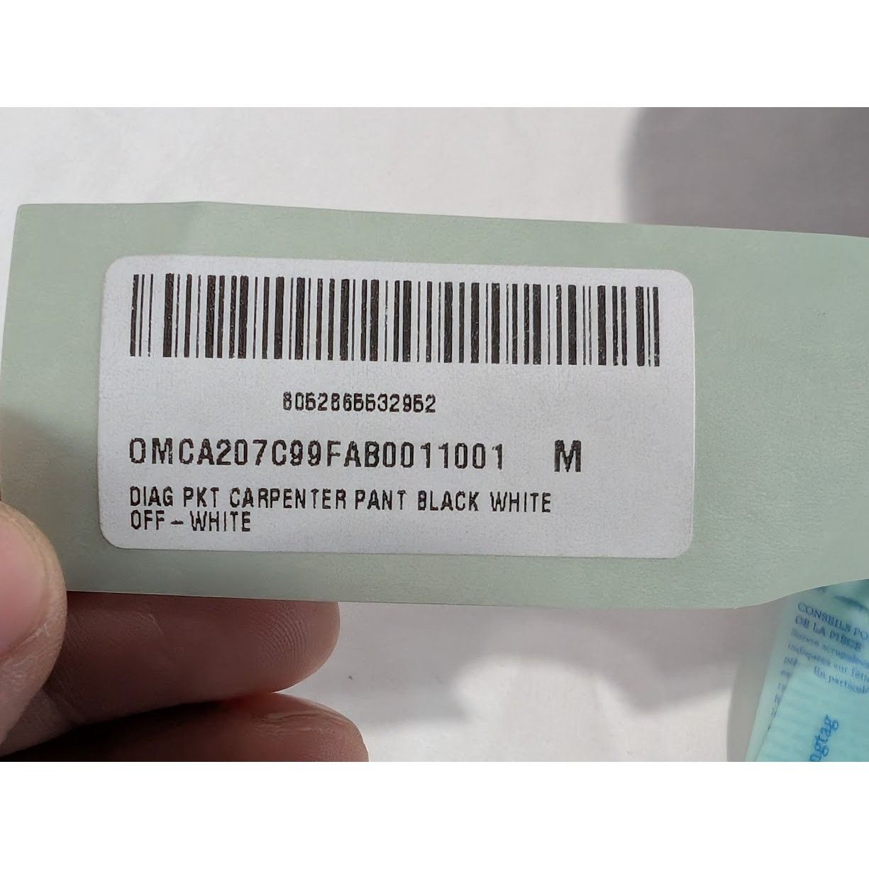 Off-White o1rshd1 Diag Pkt Carpenter Pant in Black/White Size US 32 / EU 48 - 20 Thumbnail