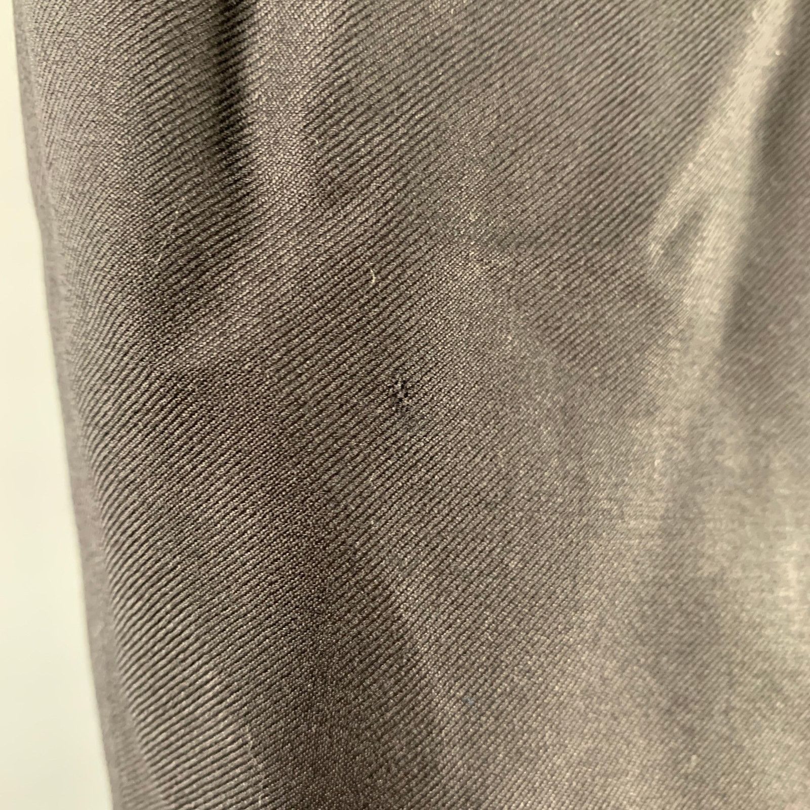 David August DAVID AUGUST Size 32 Black Wool Twill Flat Front Dress Pants Size US 32 / EU 48 - 3 Thumbnail