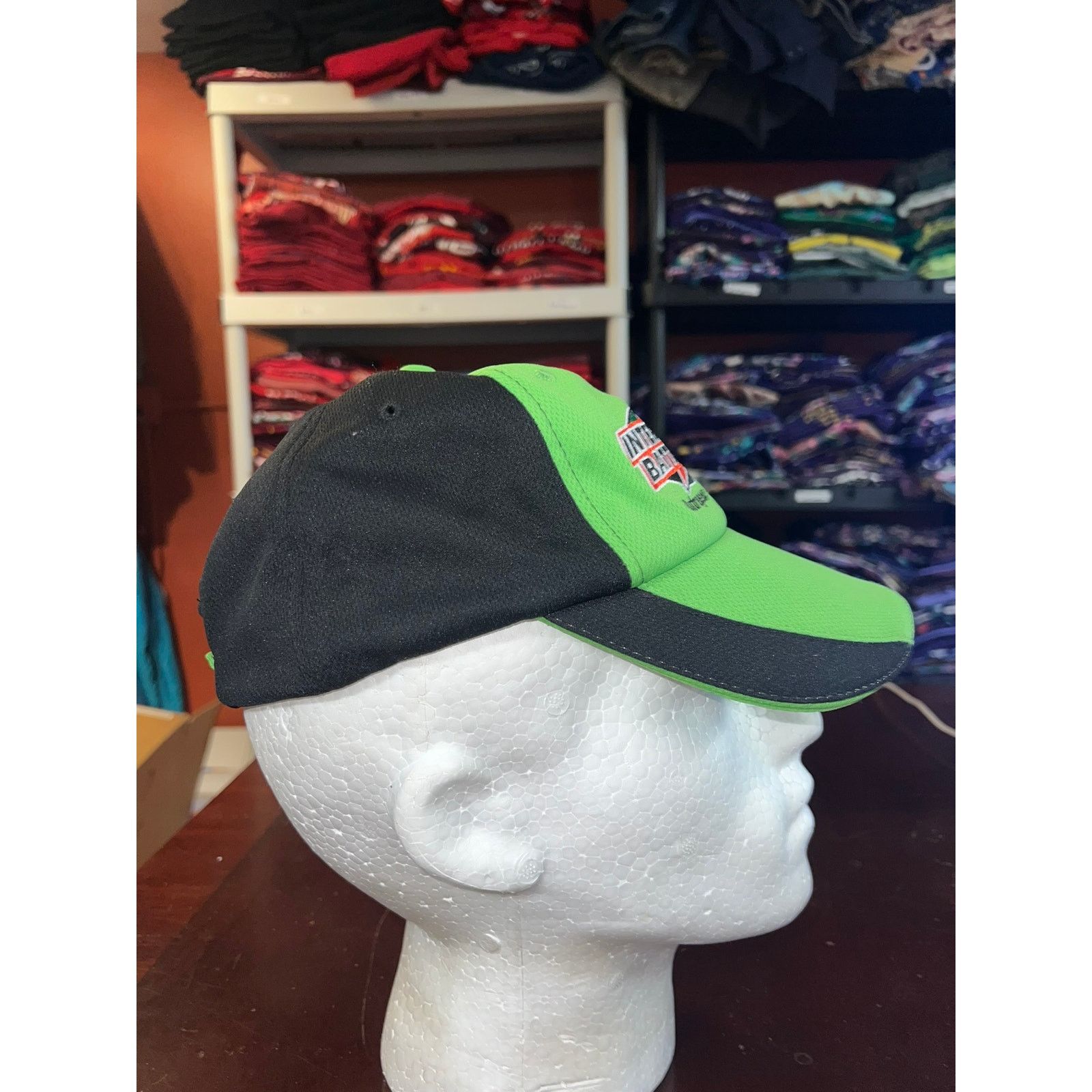 Vintage Interstate Racing Hat Batteries Green Black Race Headwear Size ONE SIZE - 5 Thumbnail