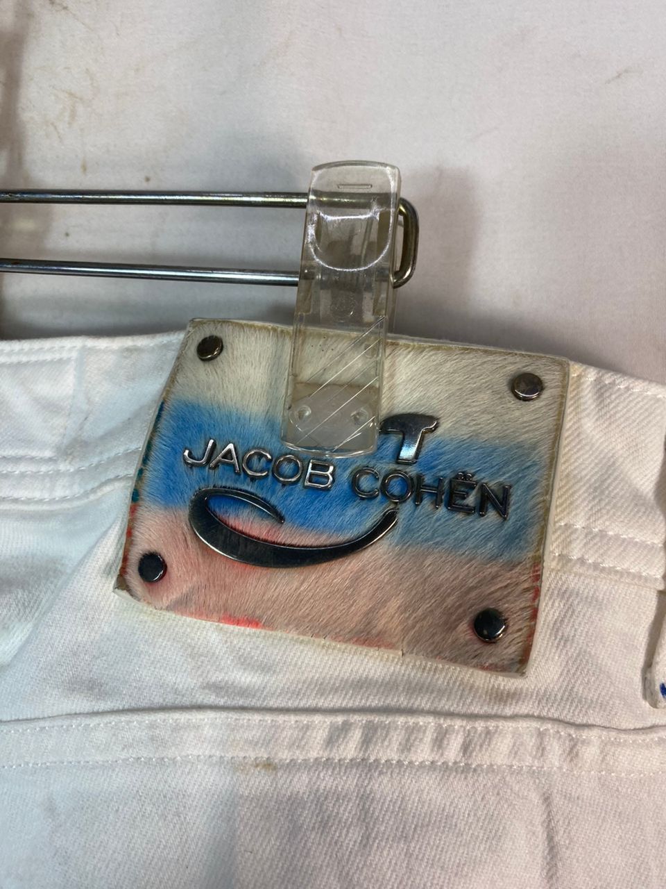 Designer × Jacob Cohen Unisex🔥Jacob cohen handmade white denim pants Size US 34 / EU 50 - 6 Thumbnail