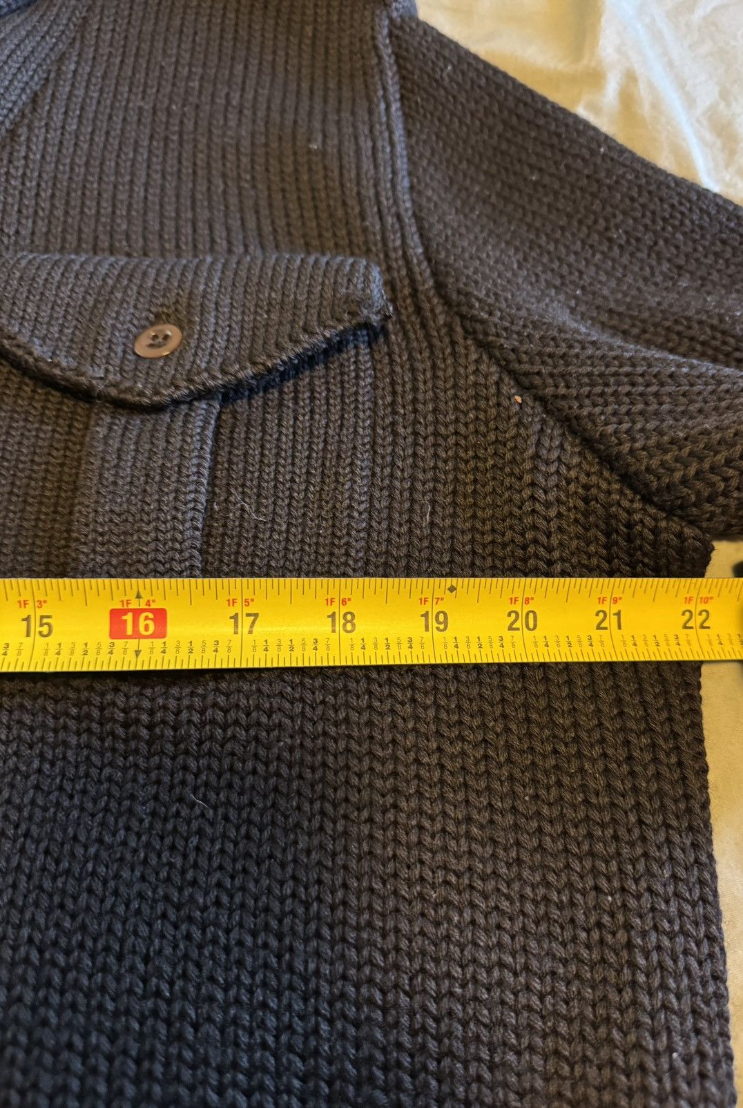 Polo Ralph Lauren Polo Ralph Lauren XL Wool Chunky Knit Military Shawl Sweater Size US XL / EU 56 / 4 - 8 Thumbnail