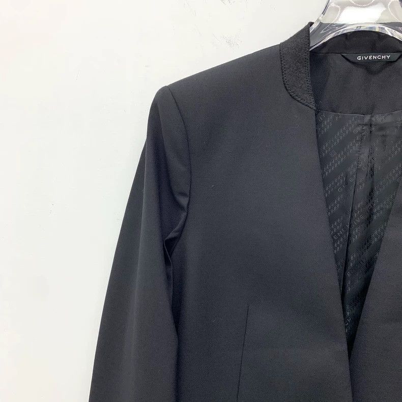 Givenchy Givenchy Givenchy Black Wool Long Sleeve Blazer -2507 Size XS / US 0-2 / IT 36-38 - 3 Thumbnail