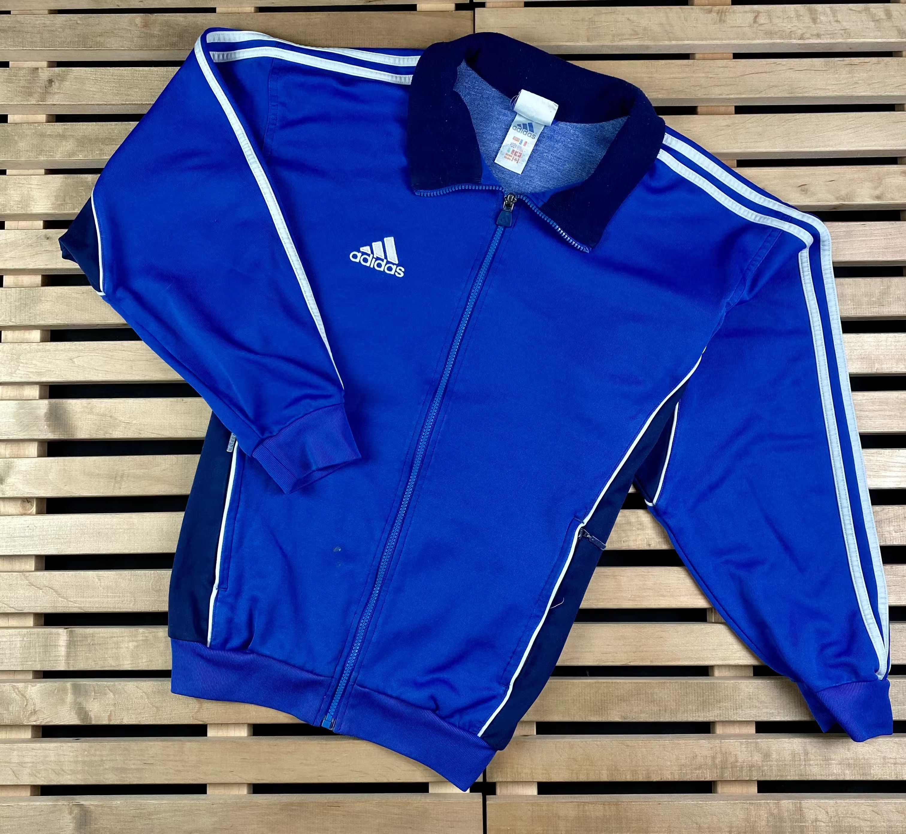 Adidas × Vintage Mens Jacket Tracksuit Adidas Vintage Size M Size US M / EU 48-50 / 2 - 1 Thumbnail